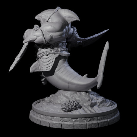 Dripping Sharkin J Miniature for Dungeons and Dragons, Pathfinder or other TTRPGs