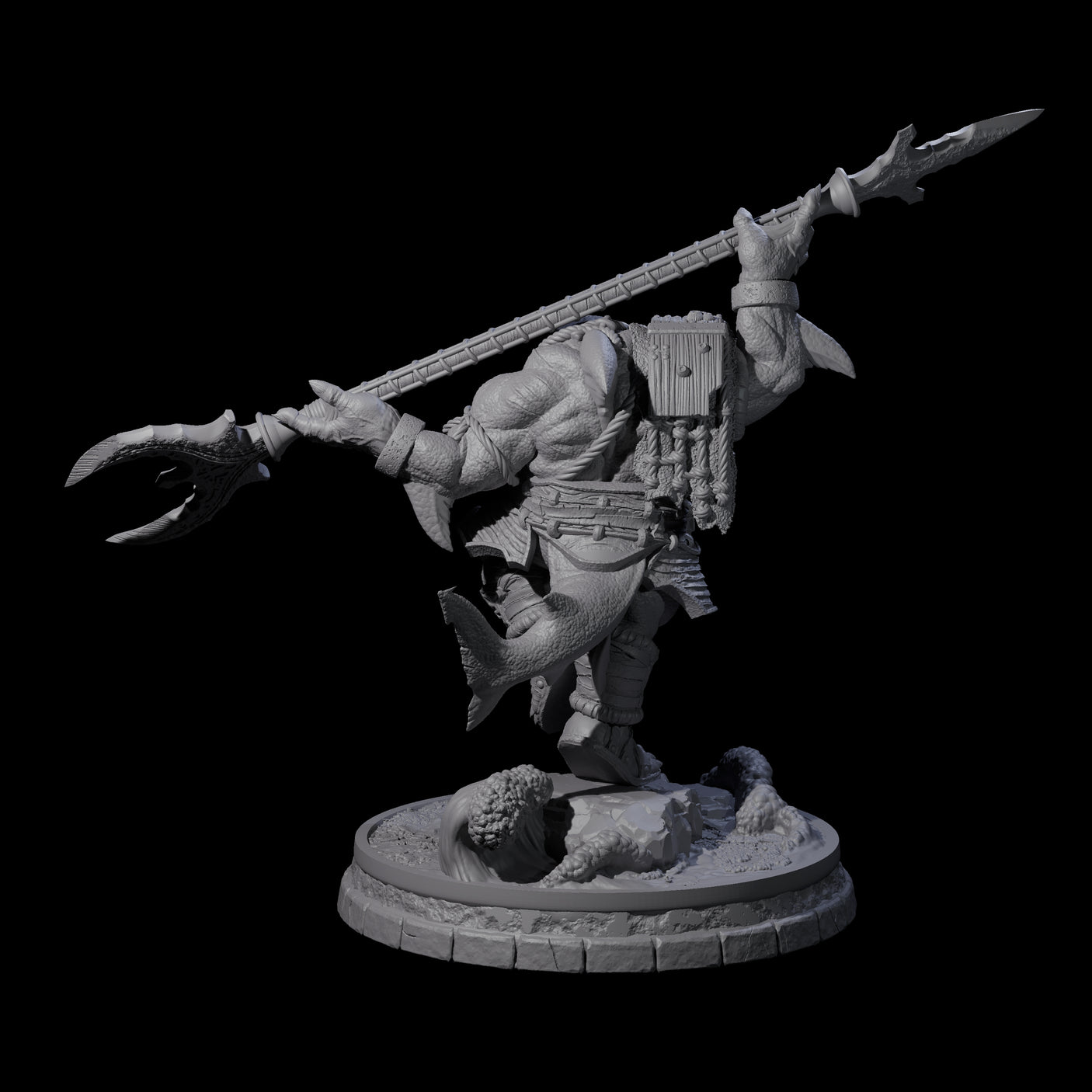 Dripping Sharkin K Miniature for Dungeons and Dragons, Pathfinder or other TTRPGs