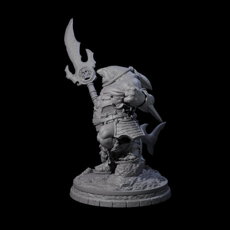 Dripping Sharkin L Miniature for Dungeons and Dragons, Pathfinder or other TTRPGs
