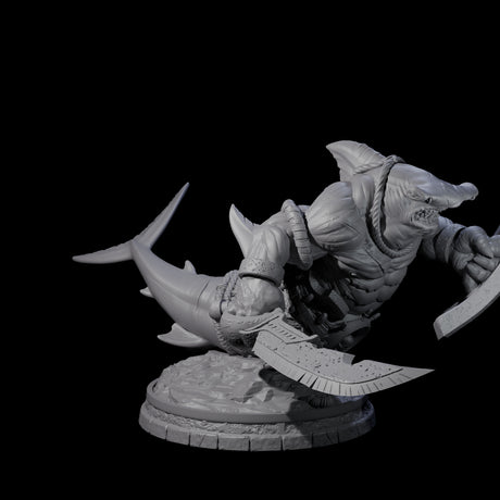 Dripping Sharkin M Miniature for Dungeons and Dragons, Pathfinder or other TTRPGs