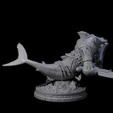 Dripping Sharkin M Miniature for Dungeons and Dragons, Pathfinder or other TTRPGs