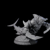 Dripping Sharkin M Miniature for Dungeons and Dragons, Pathfinder or other TTRPGs