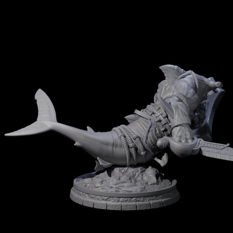 Dripping Sharkin M Miniature for Dungeons and Dragons, Pathfinder or other TTRPGs