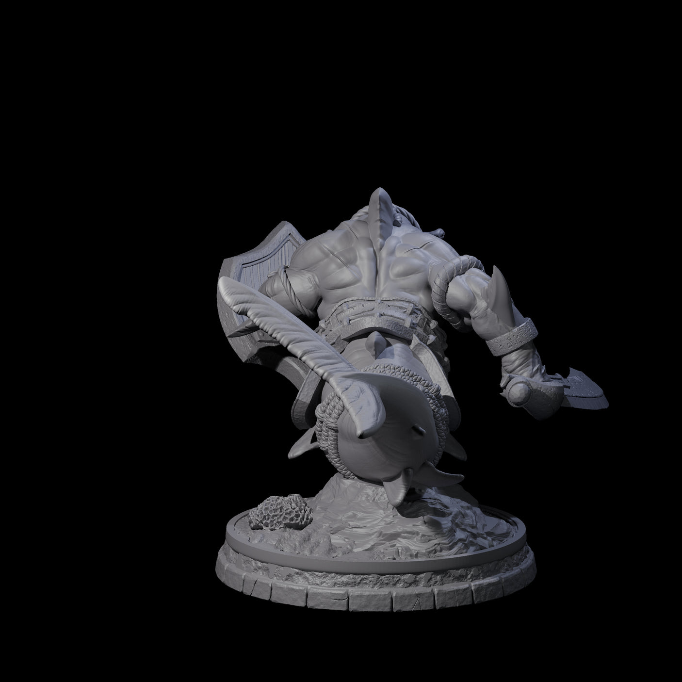 Dripping Sharkin M Miniature for Dungeons and Dragons, Pathfinder or other TTRPGs