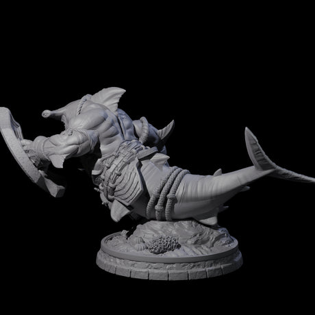 Dripping Sharkin M Miniature for Dungeons and Dragons, Pathfinder or other TTRPGs