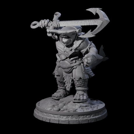 Dripping Sharkin N Miniature for Dungeons and Dragons, Pathfinder or other TTRPGs