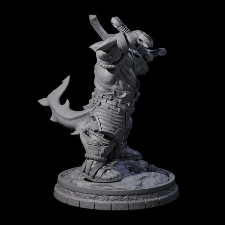 Dripping Sharkin N Miniature for Dungeons and Dragons, Pathfinder or other TTRPGs