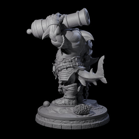 Dripping Sharkin O Miniature for Dungeons and Dragons, Pathfinder or other TTRPGs