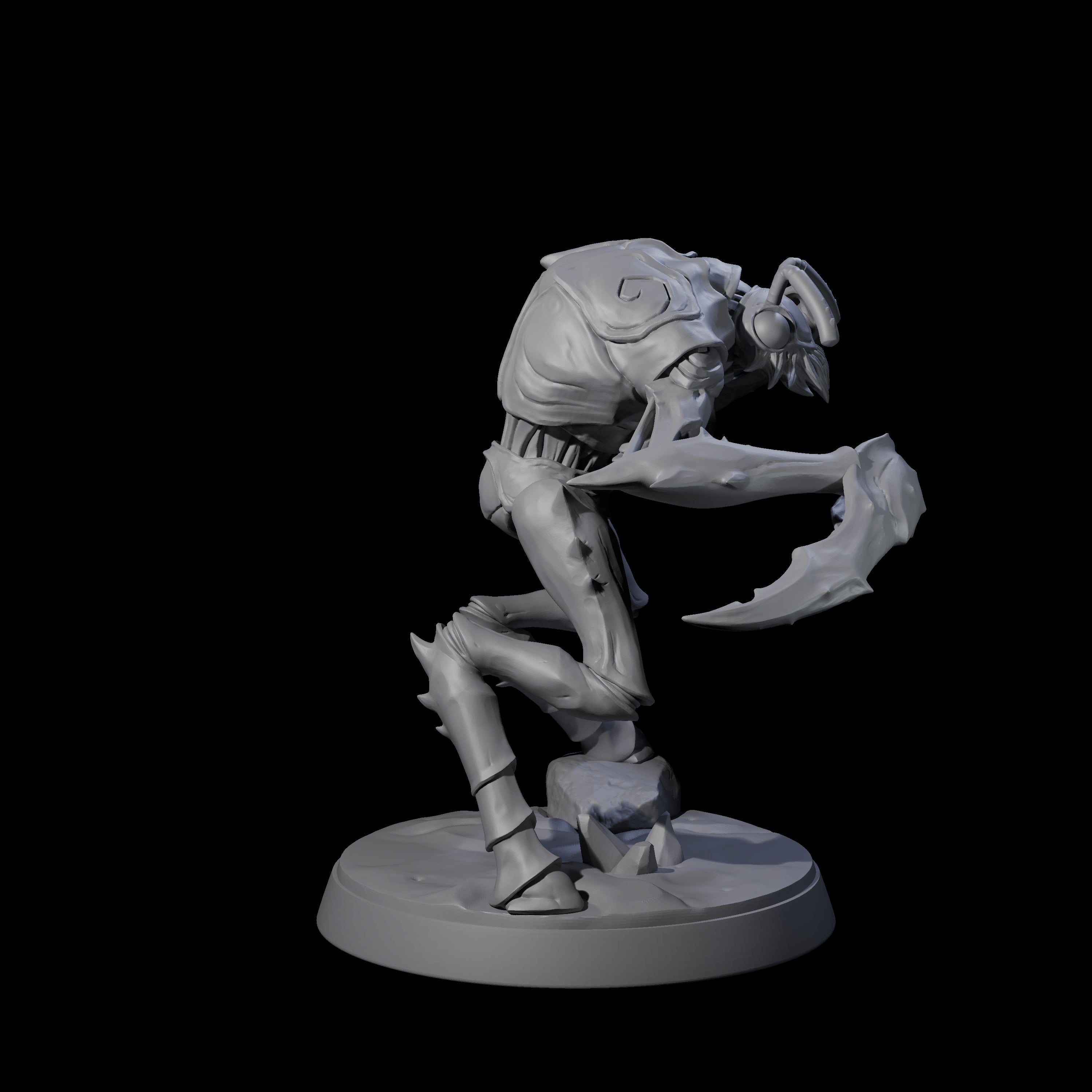 Droning Thri-kreen Thrall B Miniature for Dungeons and Dragons, Pathfinder or other TTRPGs