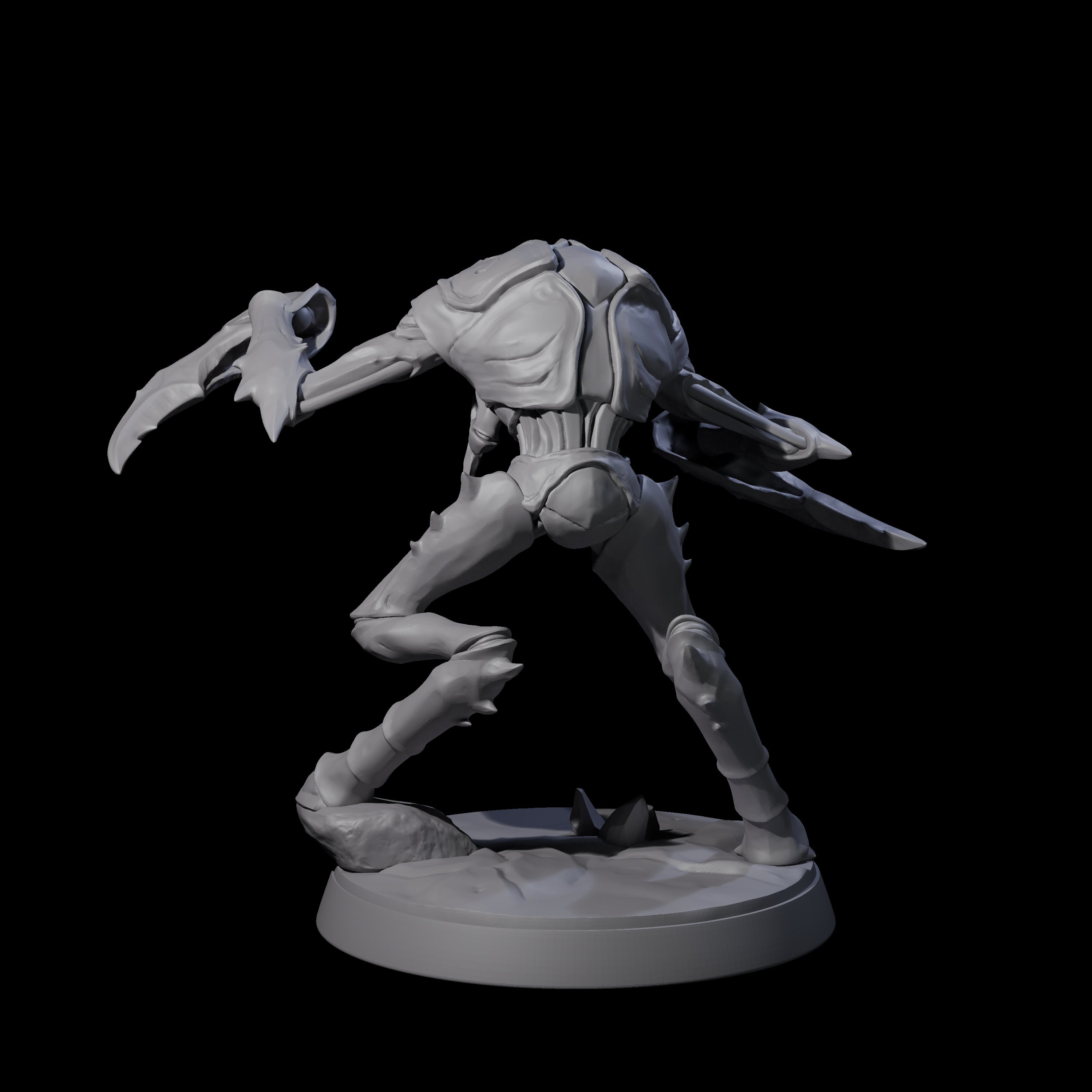 Droning Thri-kreen Thrall B Miniature for Dungeons and Dragons, Pathfinder or other TTRPGs