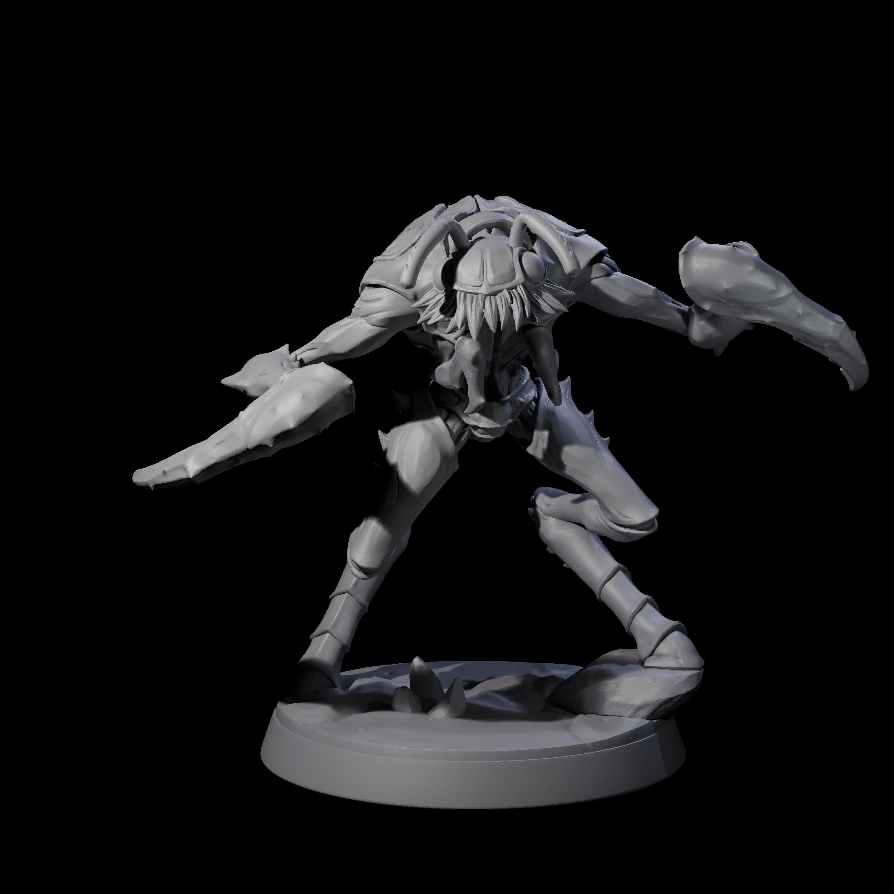 Droning Thri-kreen Thrall B Miniature for Dungeons and Dragons, Pathfinder or other TTRPGs