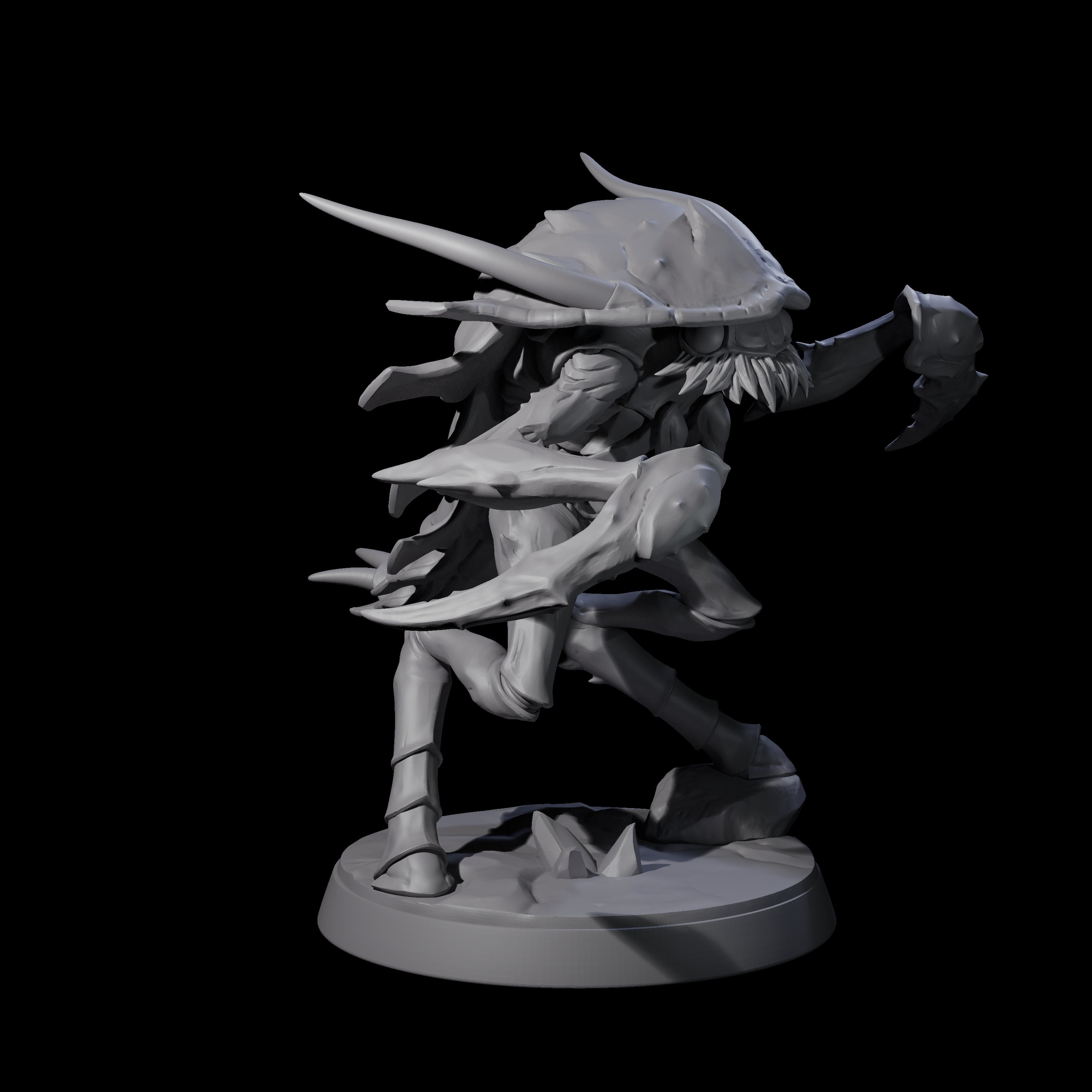 Droning Thri-kreen Thrall B Miniature for Dungeons and Dragons, Pathfinder or other TTRPGs