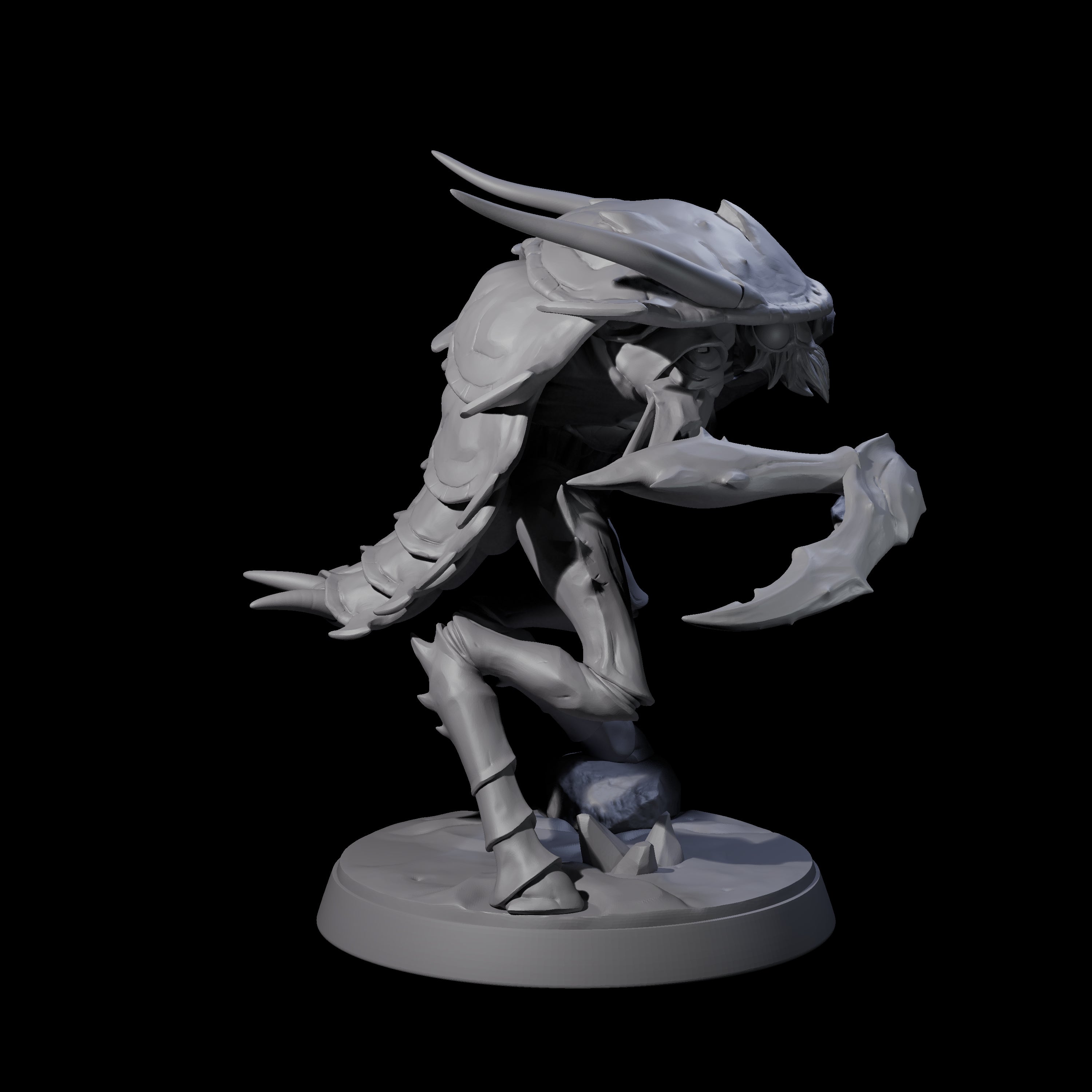 Droning Thri-kreen Thrall B Miniature for Dungeons and Dragons, Pathfinder or other TTRPGs