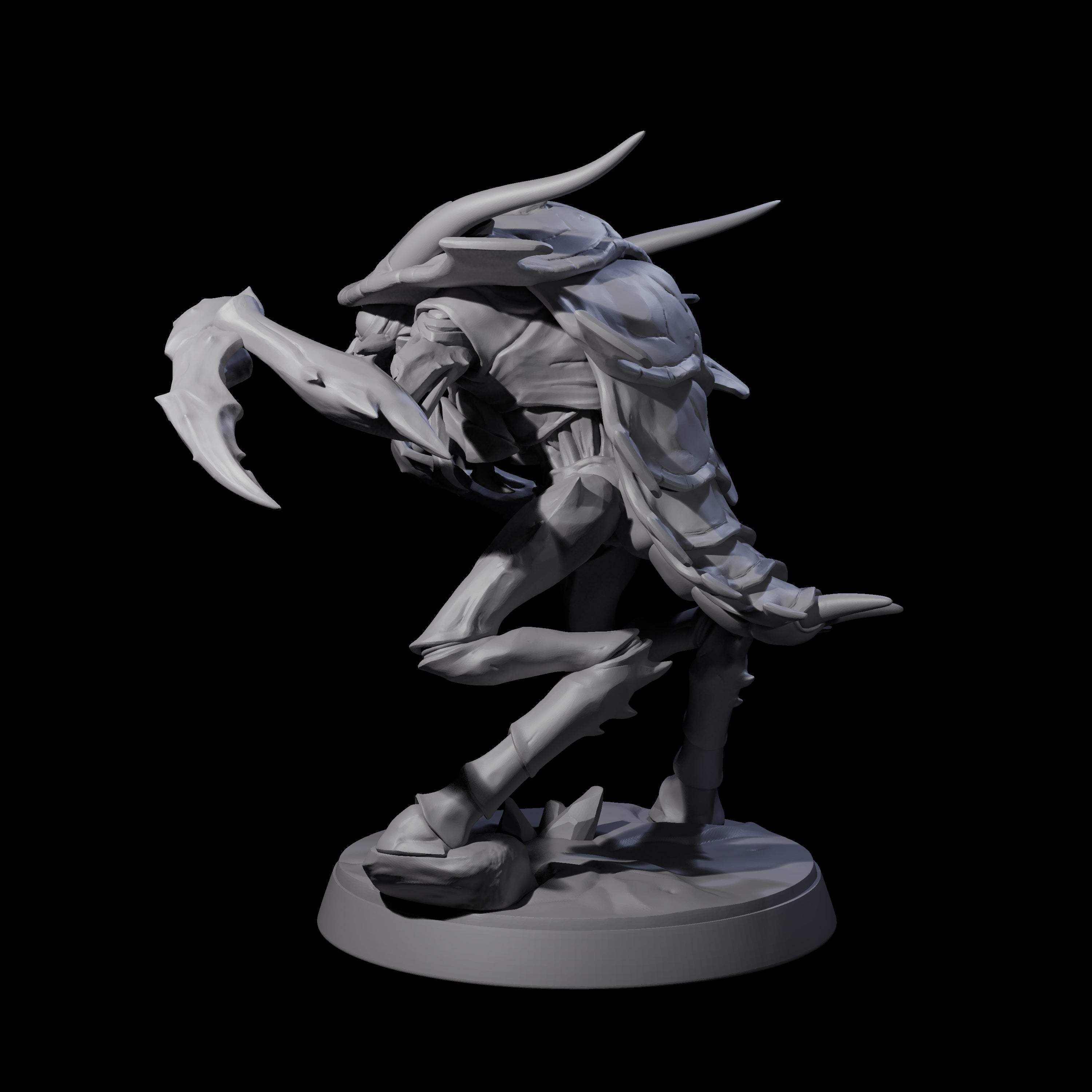 Droning Thri-kreen Thrall B Miniature for Dungeons and Dragons, Pathfinder or other TTRPGs