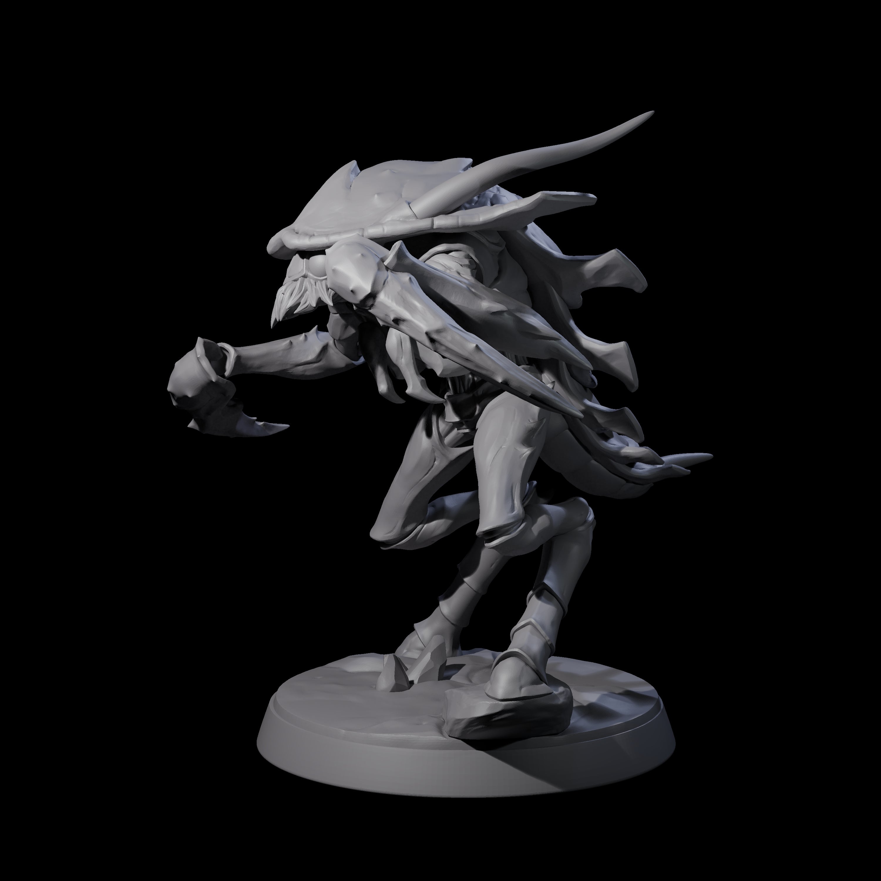 Droning Thri-kreen Thrall B Miniature for Dungeons and Dragons, Pathfinder or other TTRPGs