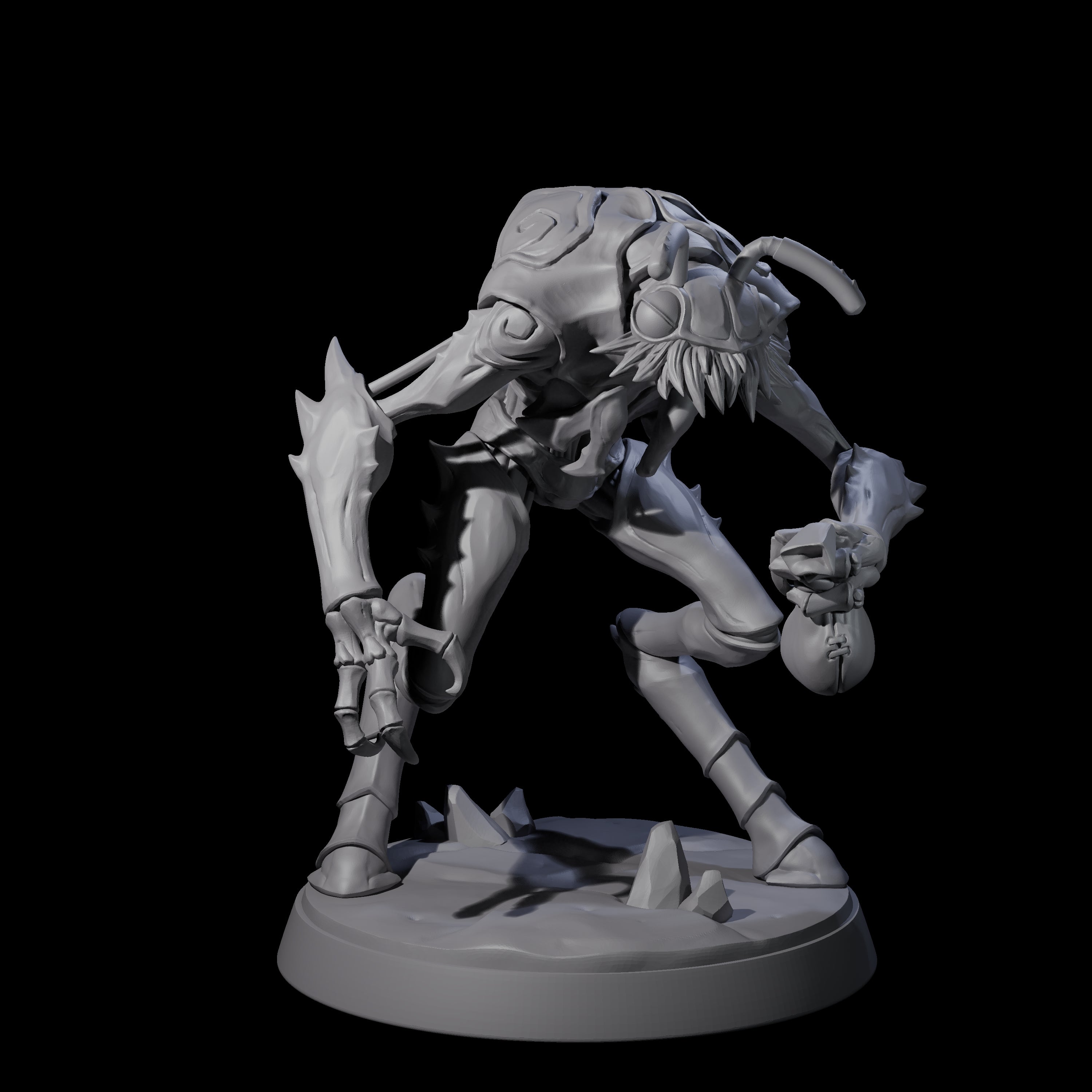 Droning Thri-kreen Thrall C Miniature for Dungeons and Dragons, Pathfinder or other TTRPGs