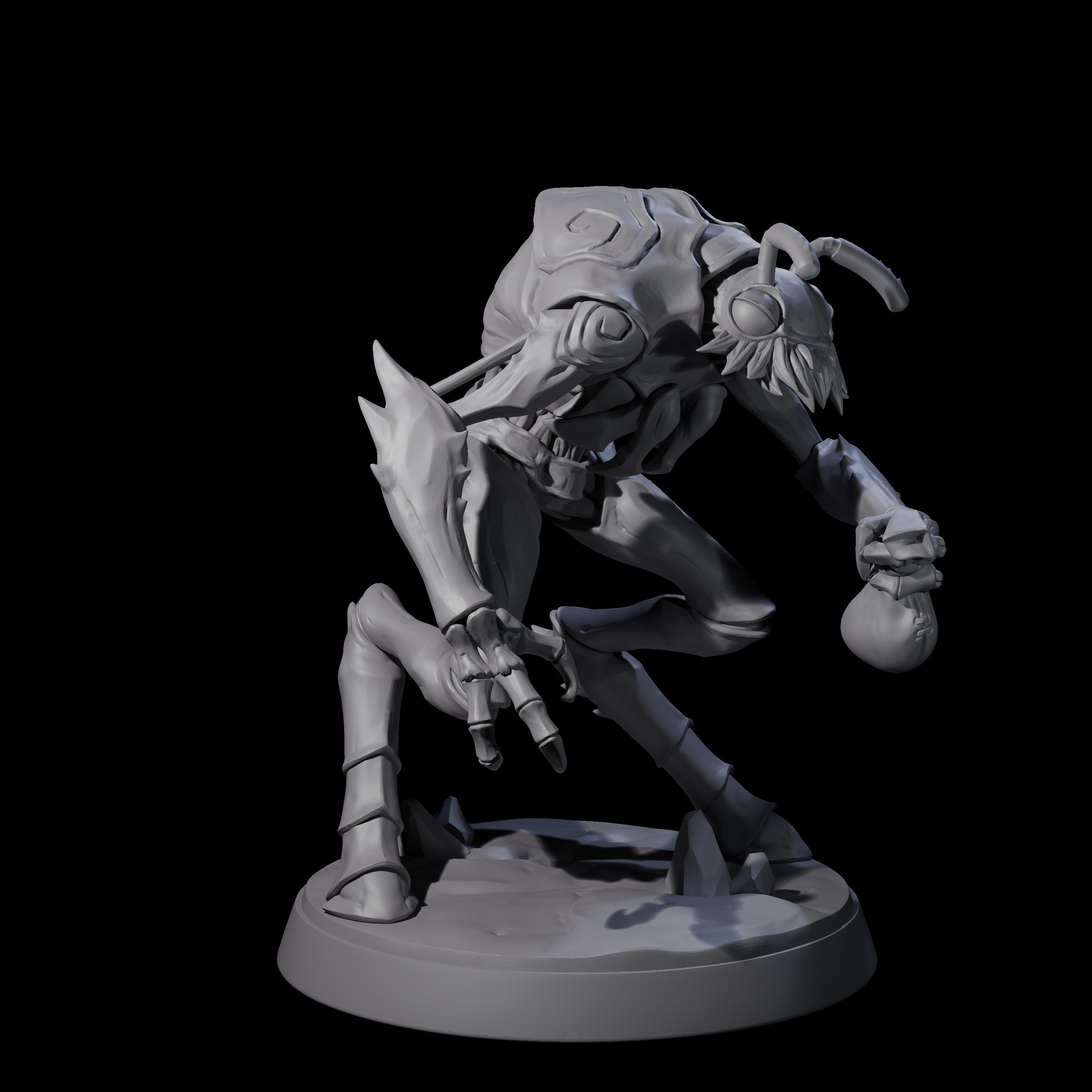 Droning Thri-kreen Thrall C Miniature for Dungeons and Dragons, Pathfinder or other TTRPGs