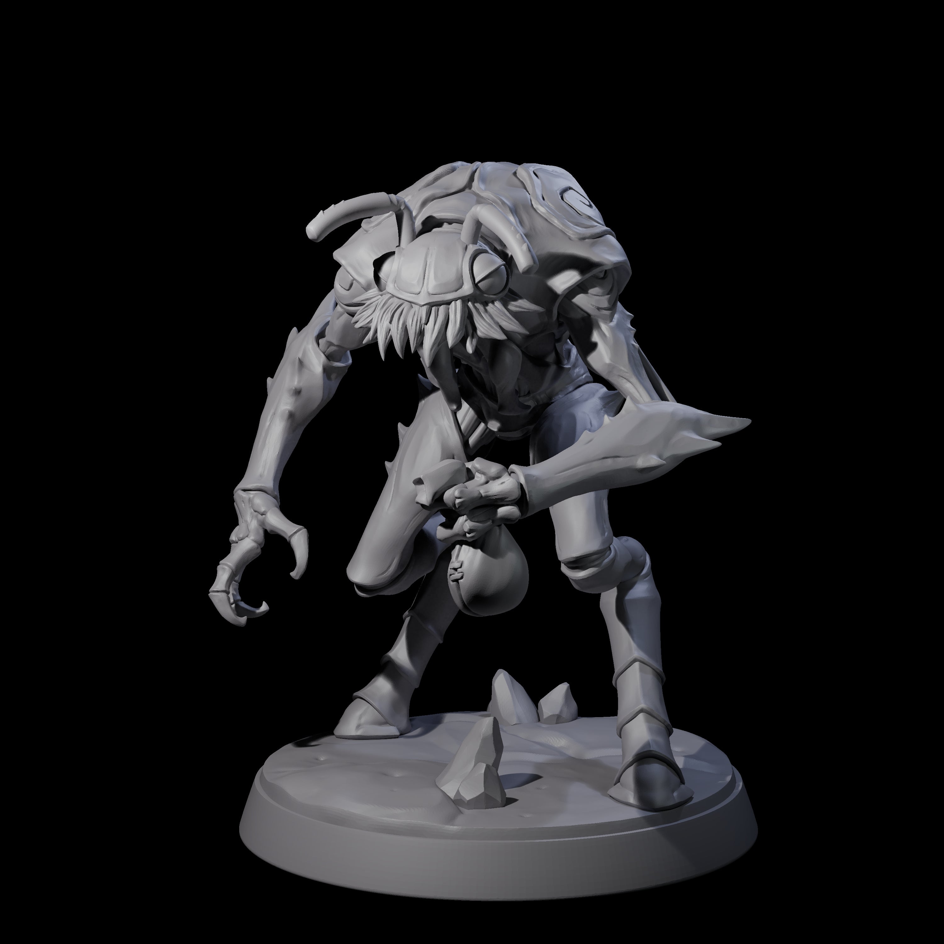Droning Thri-kreen Thrall C Miniature for Dungeons and Dragons, Pathfinder or other TTRPGs