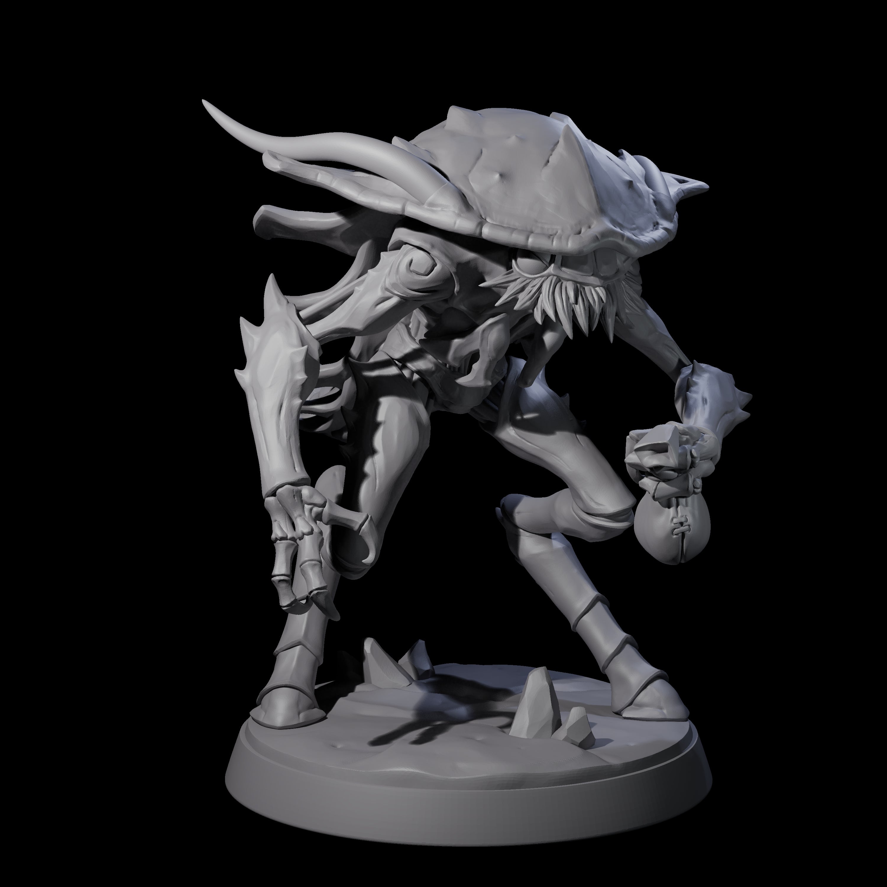 Droning Thri-kreen Thrall C Miniature for Dungeons and Dragons, Pathfinder or other TTRPGs