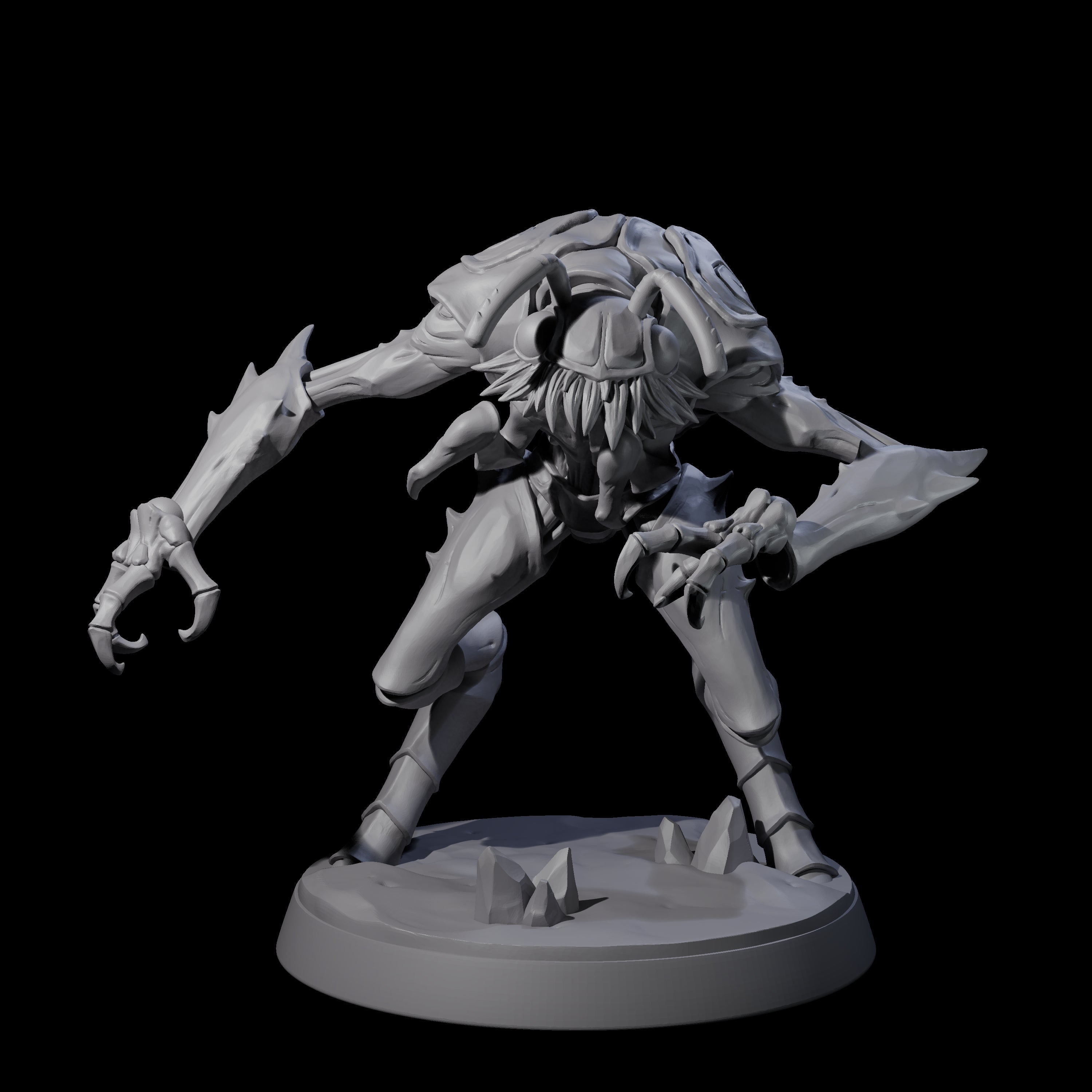 Droning Thri-kreen Thrall D Miniature for Dungeons and Dragons, Pathfinder or other TTRPGs