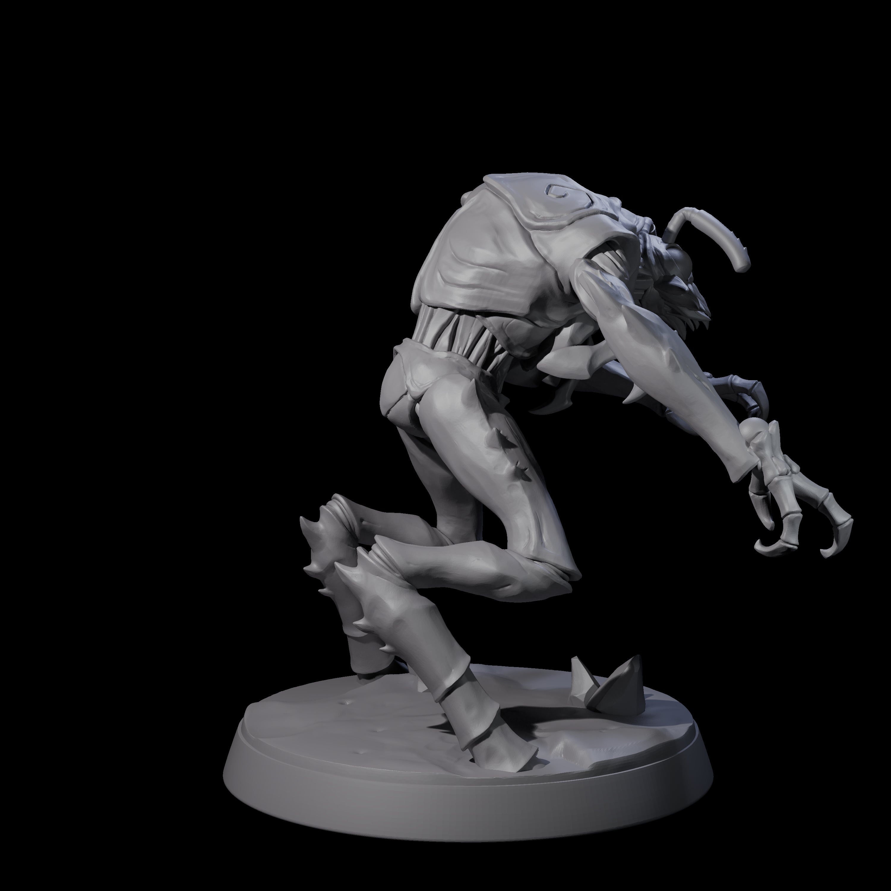 Droning Thri-kreen Thrall D Miniature for Dungeons and Dragons, Pathfinder or other TTRPGs