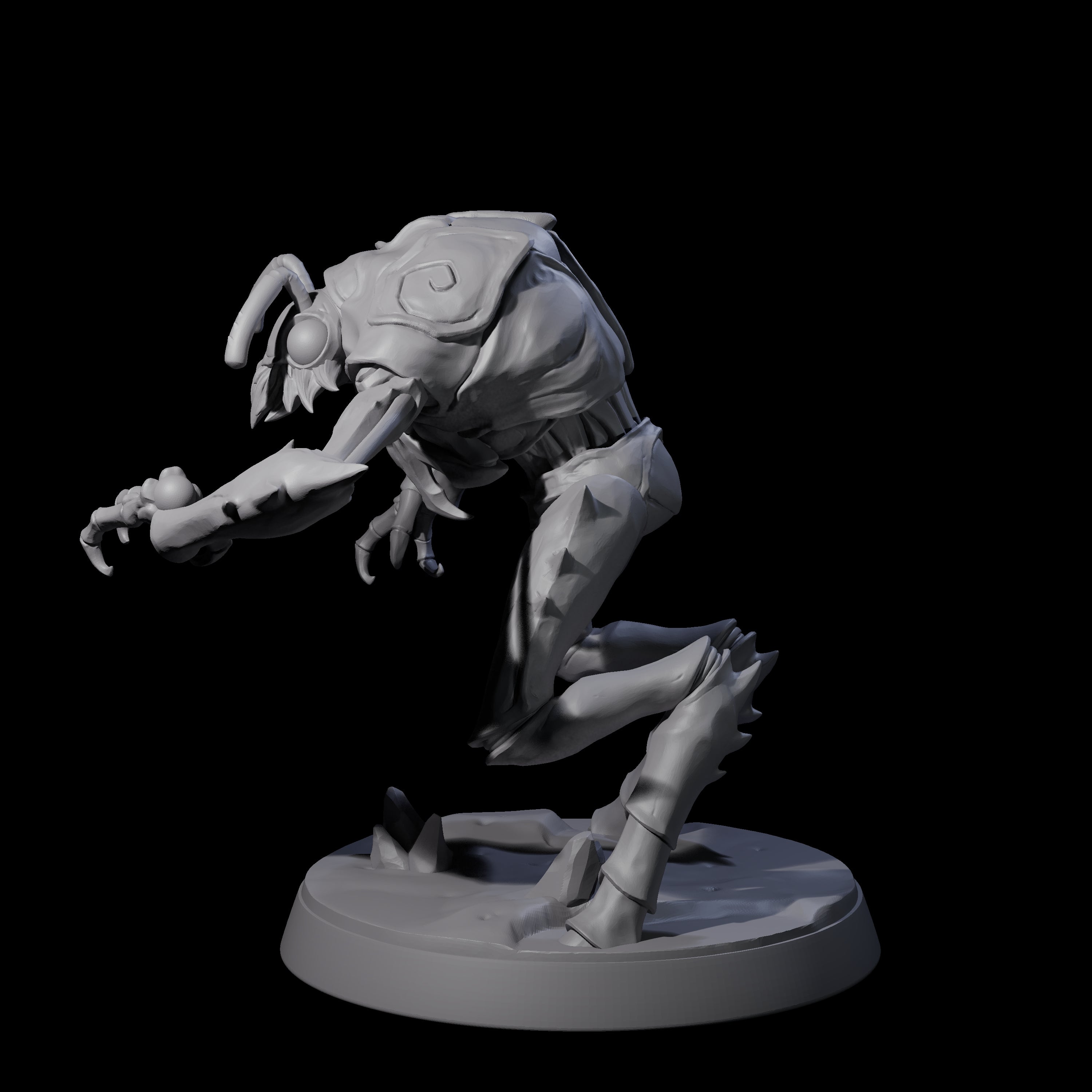 Droning Thri-kreen Thrall D Miniature for Dungeons and Dragons, Pathfinder or other TTRPGs