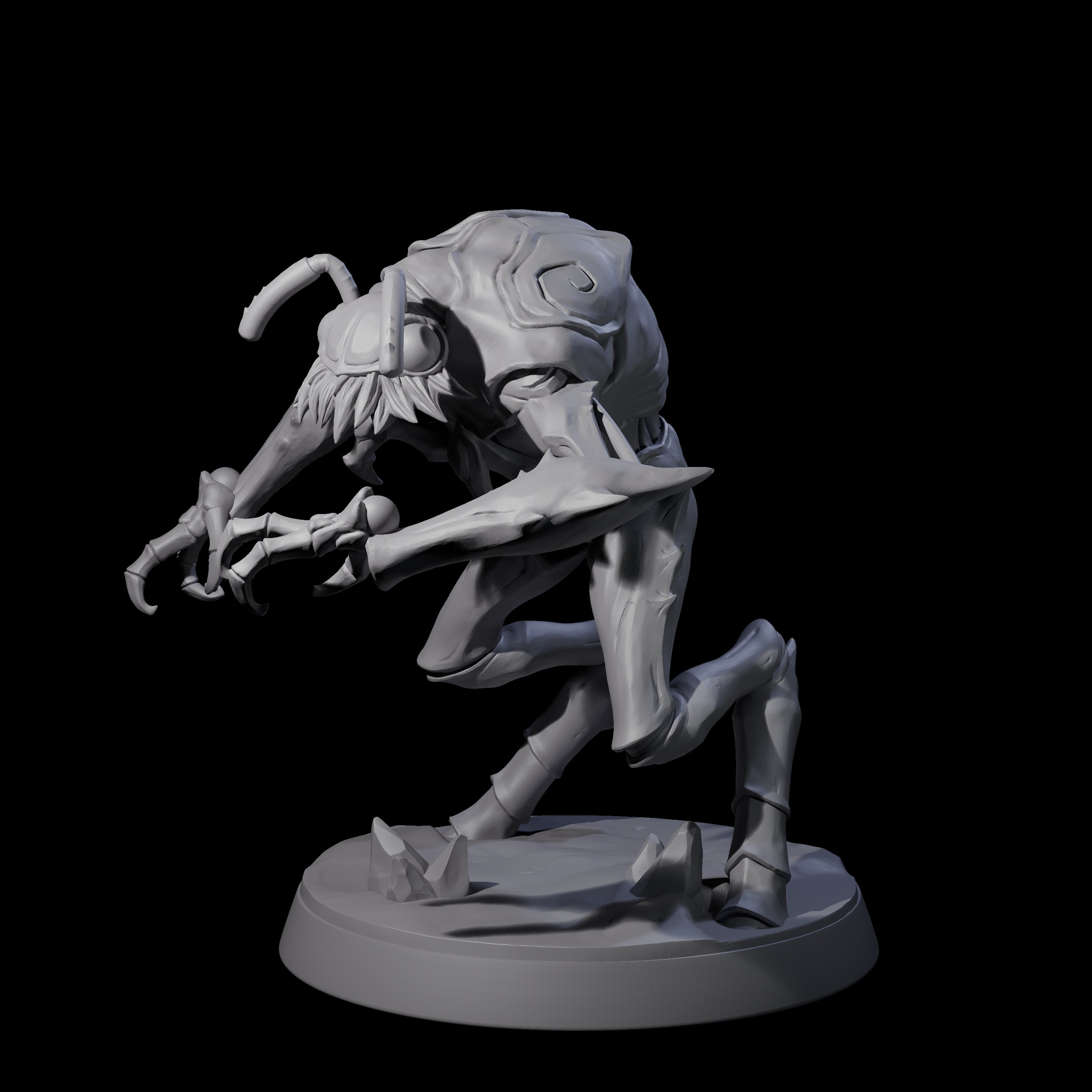 Droning Thri-kreen Thrall D Miniature for Dungeons and Dragons, Pathfinder or other TTRPGs