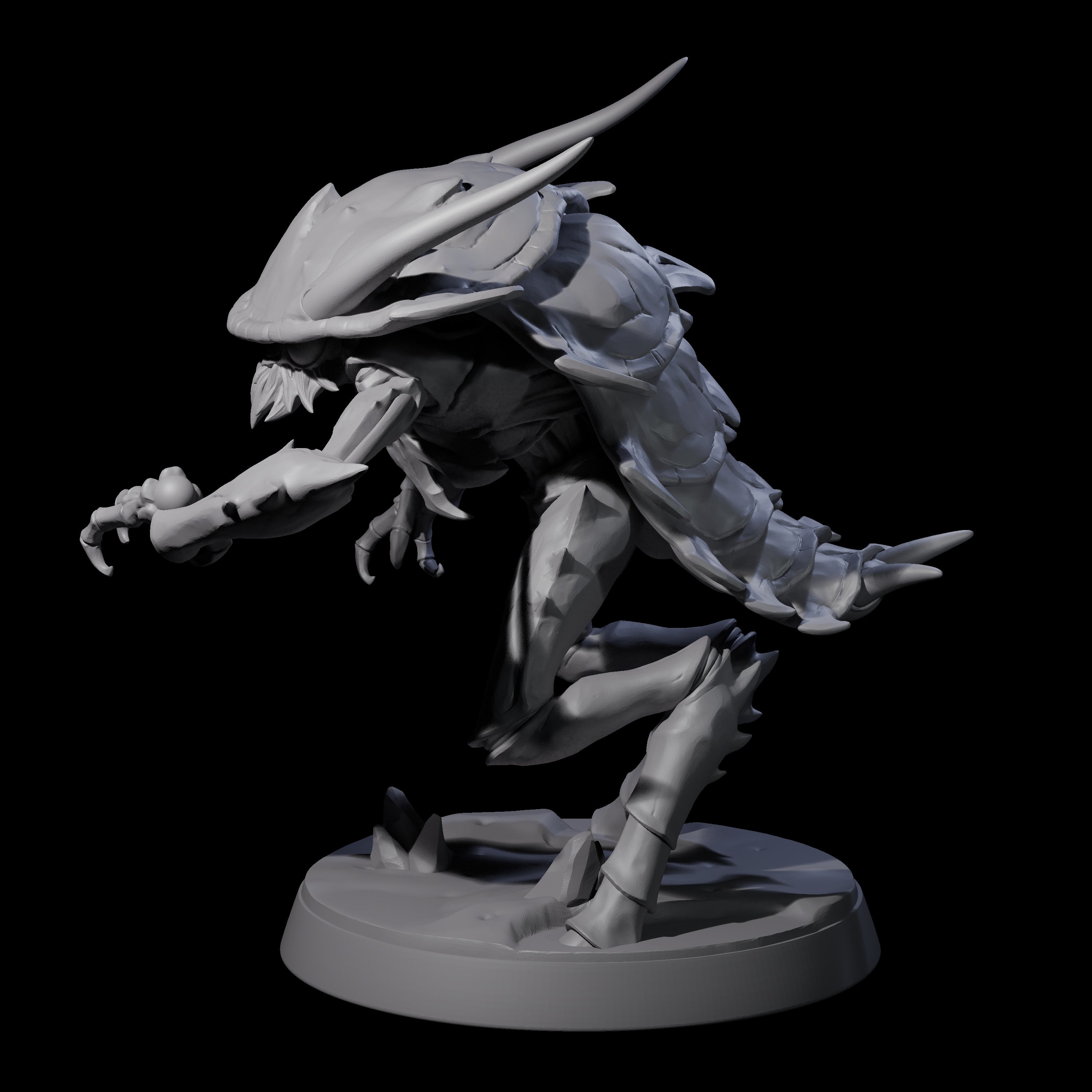Droning Thri-kreen Thrall D Miniature for Dungeons and Dragons, Pathfinder or other TTRPGs