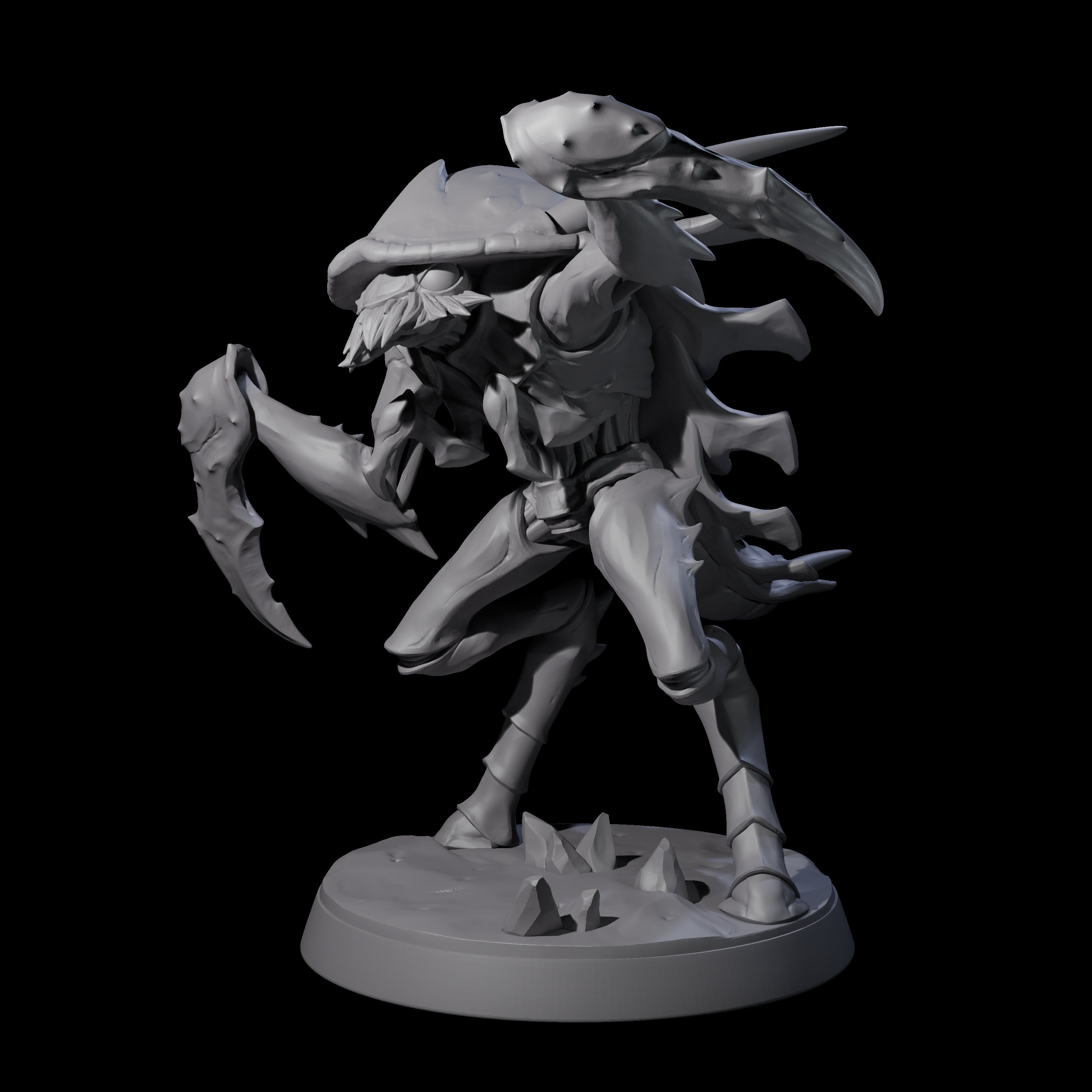 Droning Thri-kreen Thrall E Miniature for Dungeons and Dragons, Pathfinder or other TTRPGs