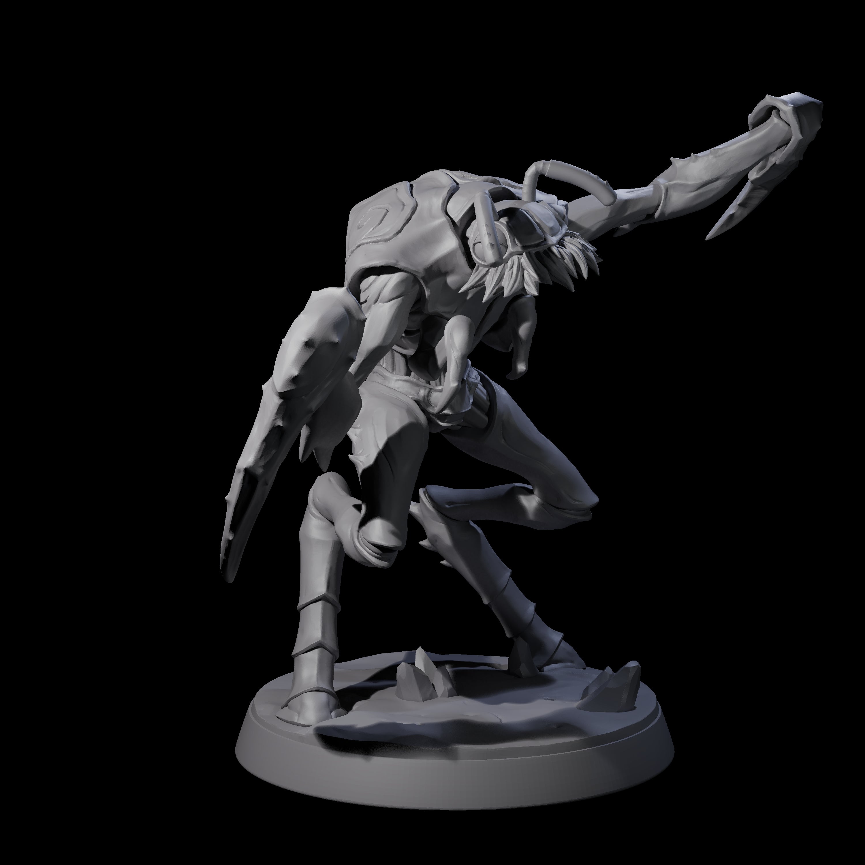 Droning Thri-kreen Thrall E Miniature for Dungeons and Dragons, Pathfinder or other TTRPGs