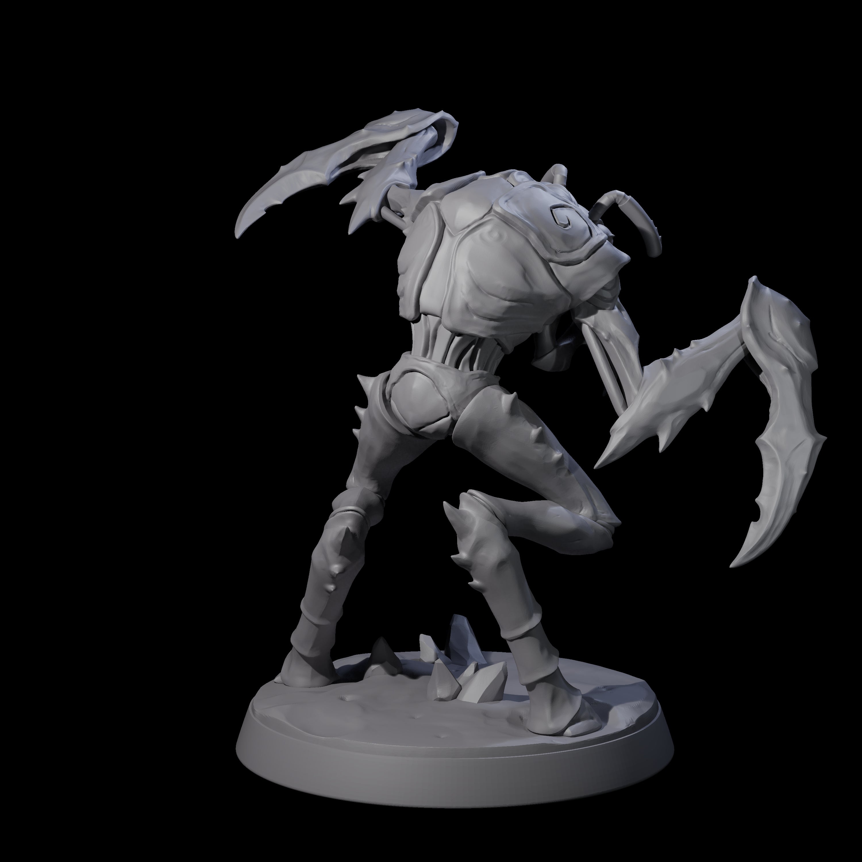Droning Thri-kreen Thrall E Miniature for Dungeons and Dragons, Pathfinder or other TTRPGs