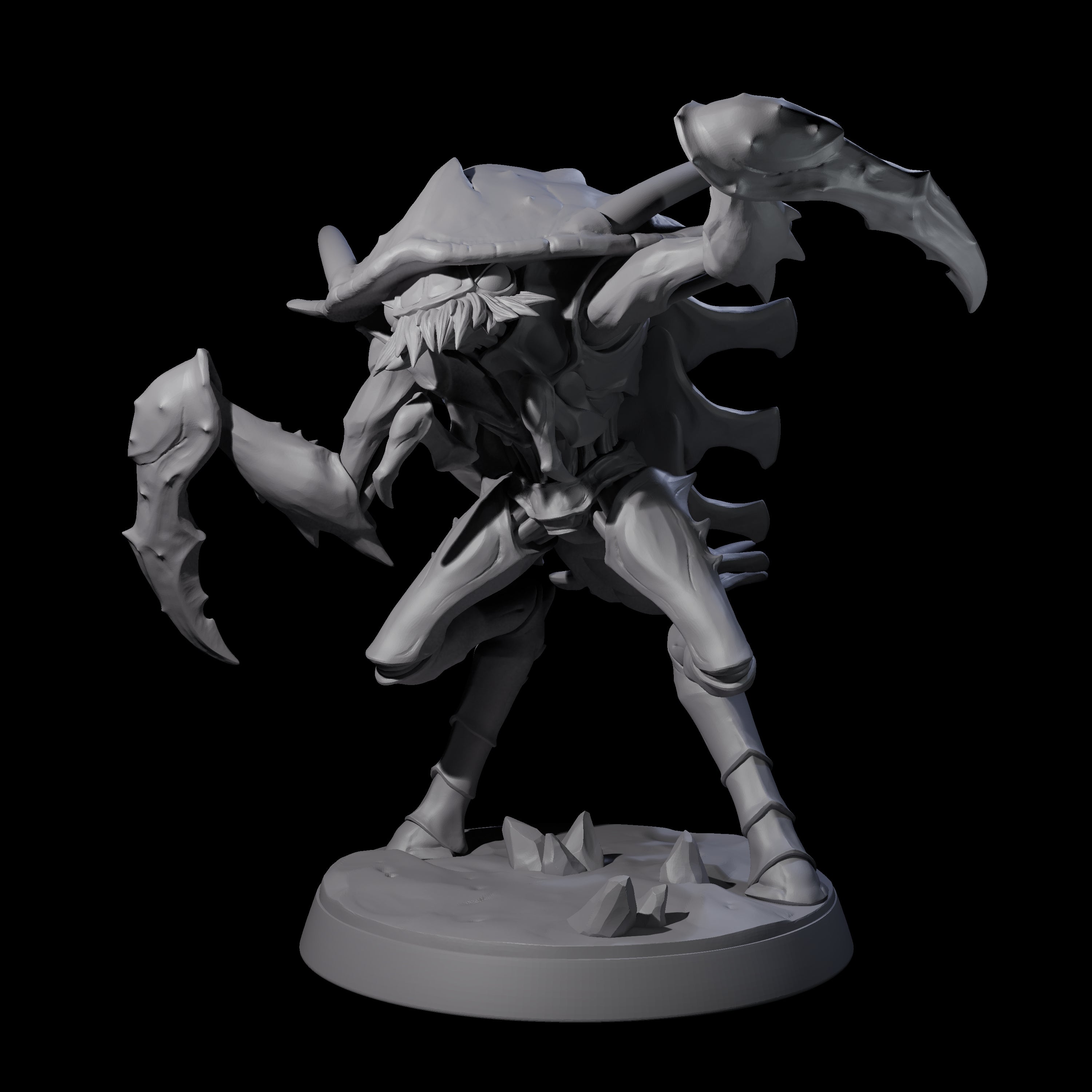 Droning Thri-kreen Thrall E Miniature for Dungeons and Dragons, Pathfinder or other TTRPGs