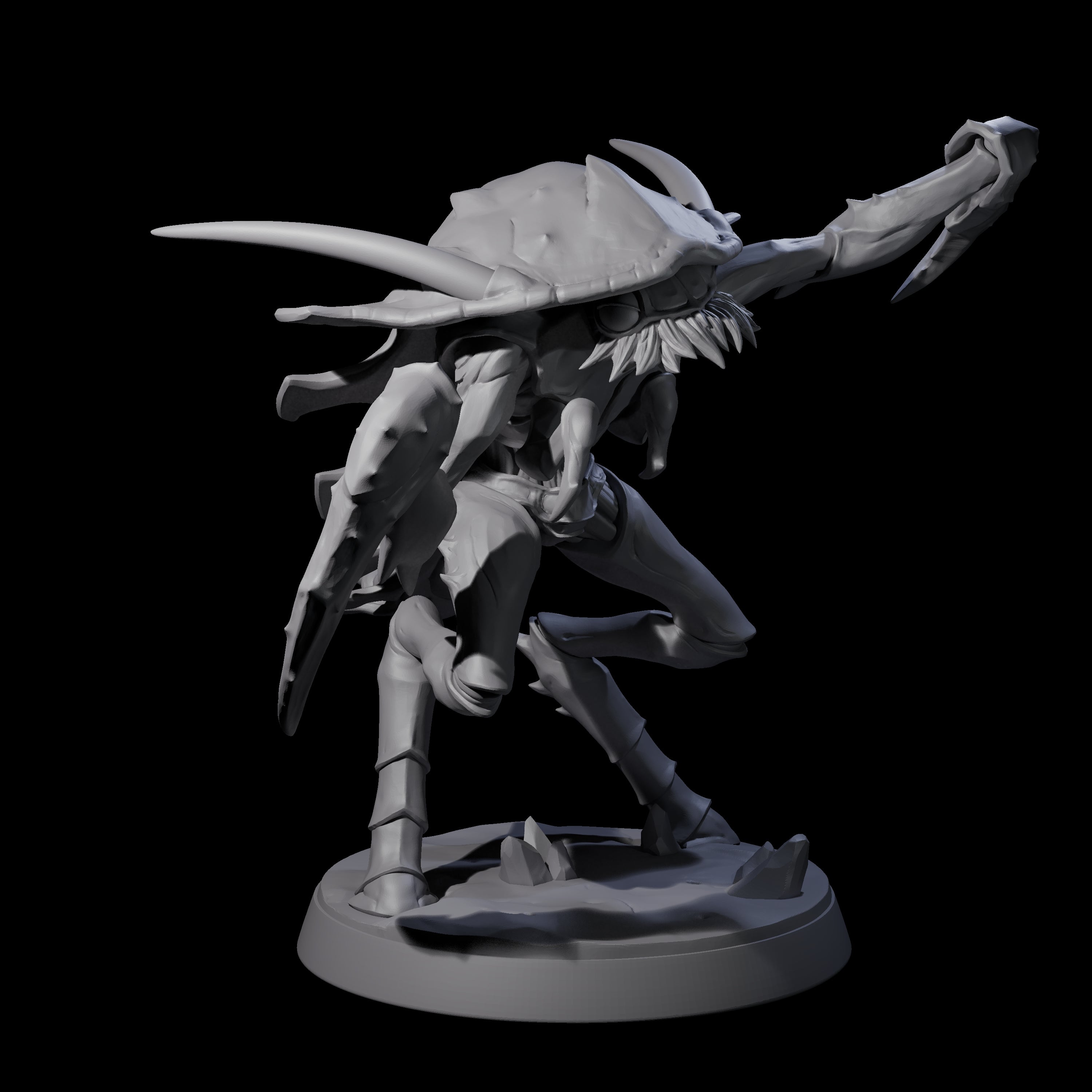 Droning Thri-kreen Thrall E Miniature for Dungeons and Dragons, Pathfinder or other TTRPGs
