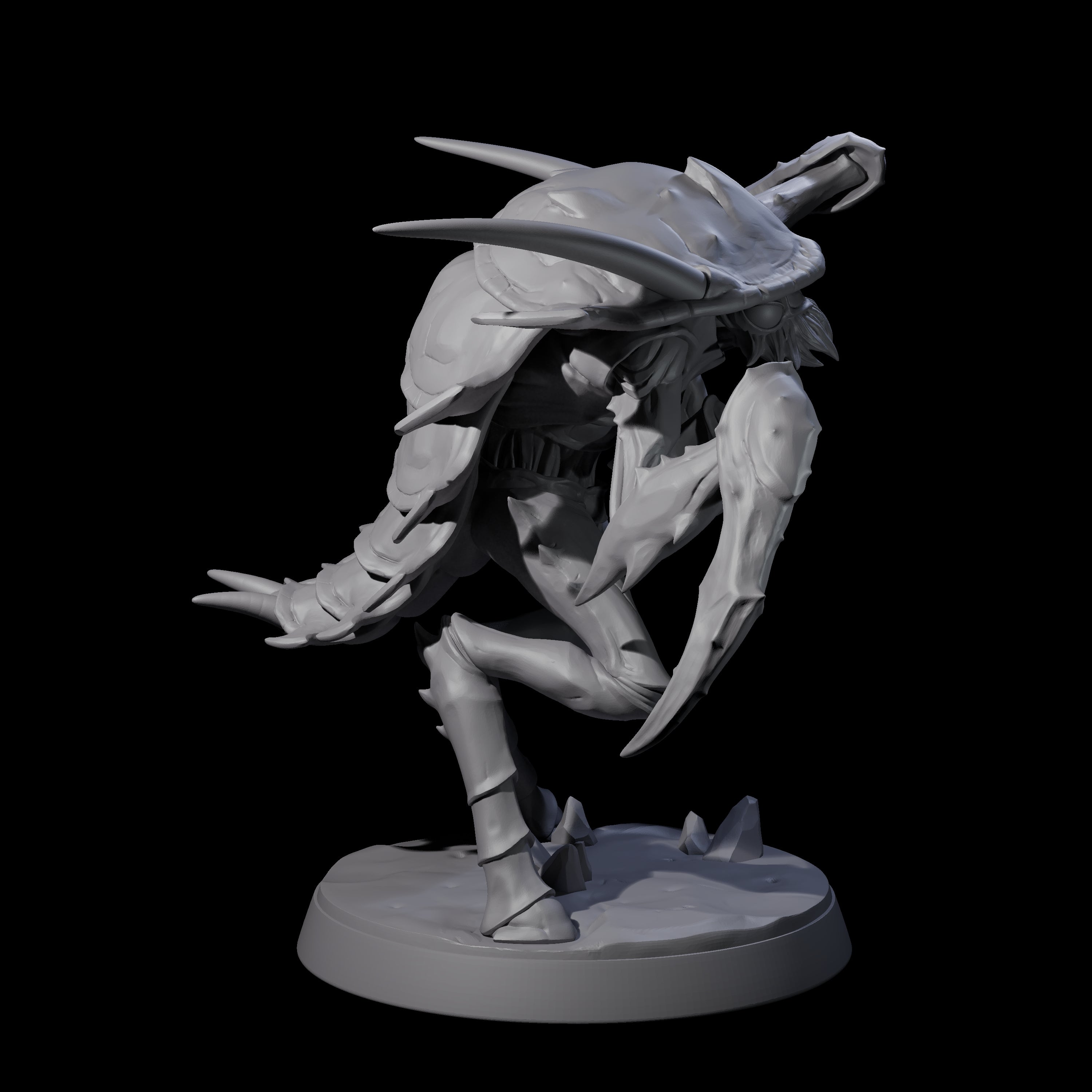 Droning Thri-kreen Thrall E Miniature for Dungeons and Dragons, Pathfinder or other TTRPGs