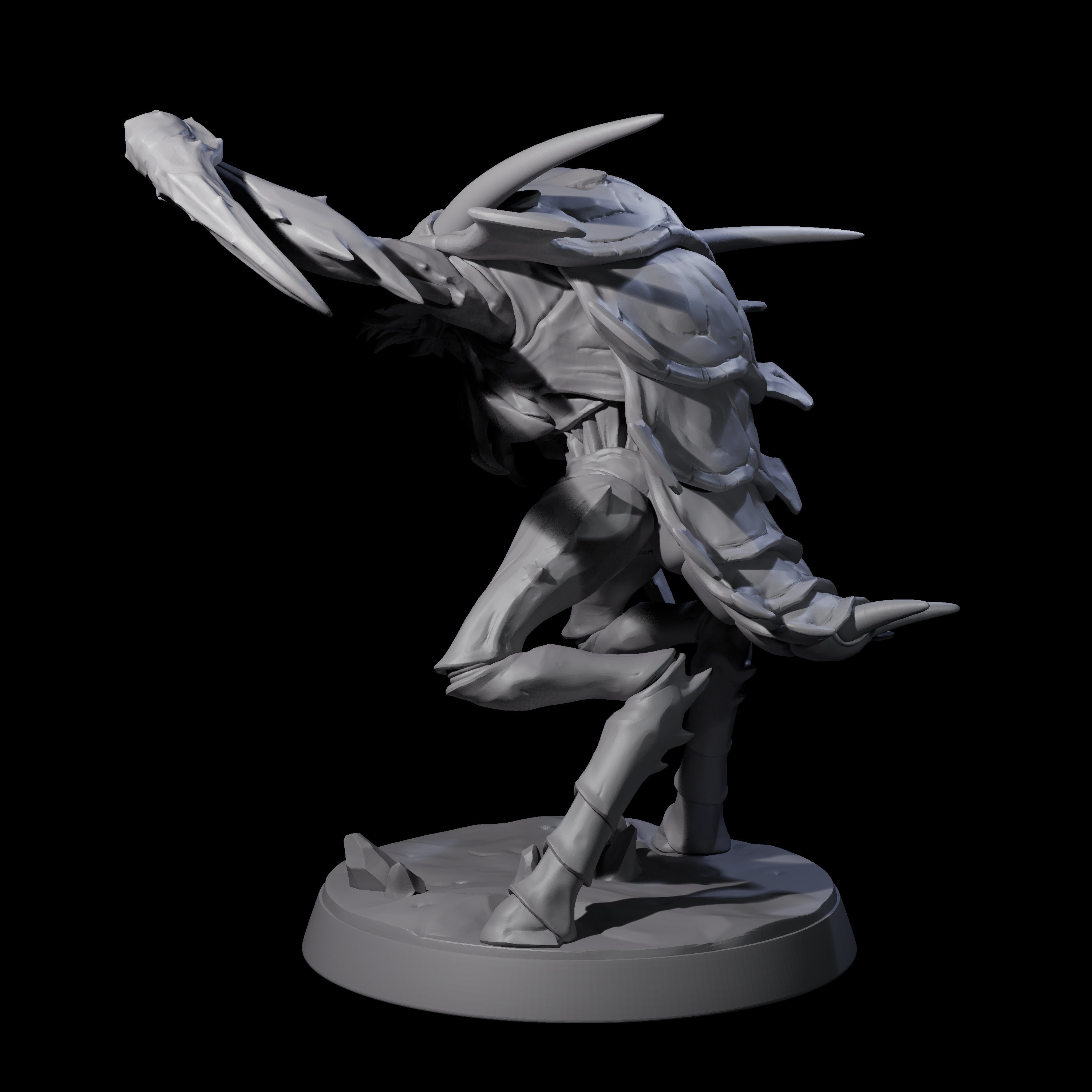 Droning Thri-kreen Thrall E Miniature for Dungeons and Dragons, Pathfinder or other TTRPGs