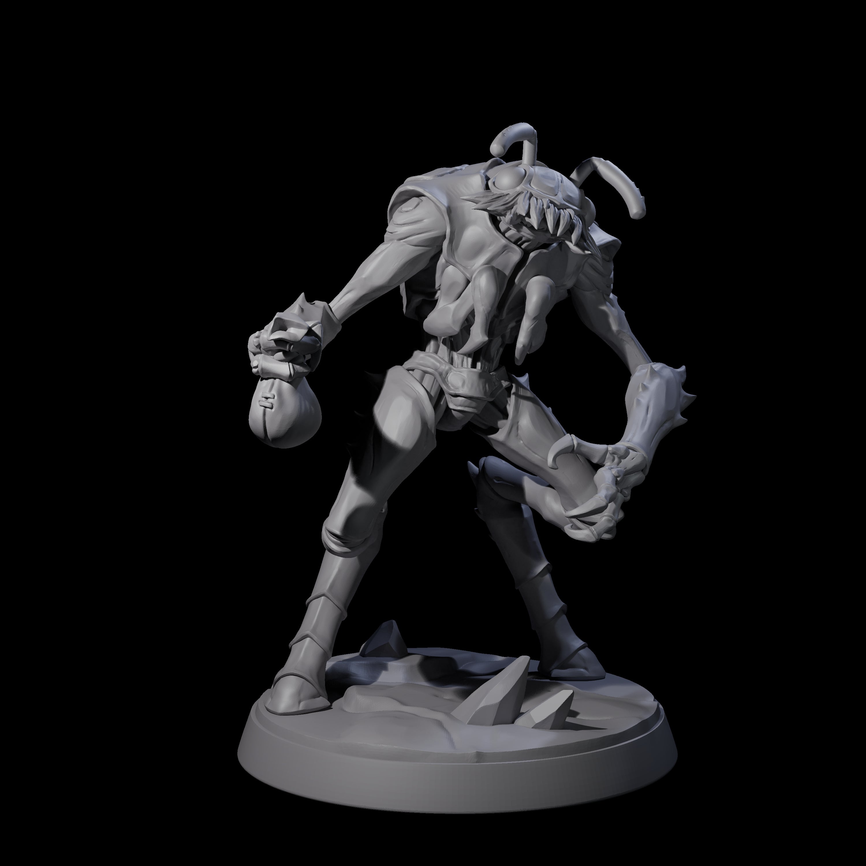 Droning Thri-kreen Thrall F Miniature for Dungeons and Dragons, Pathfinder or other TTRPGs