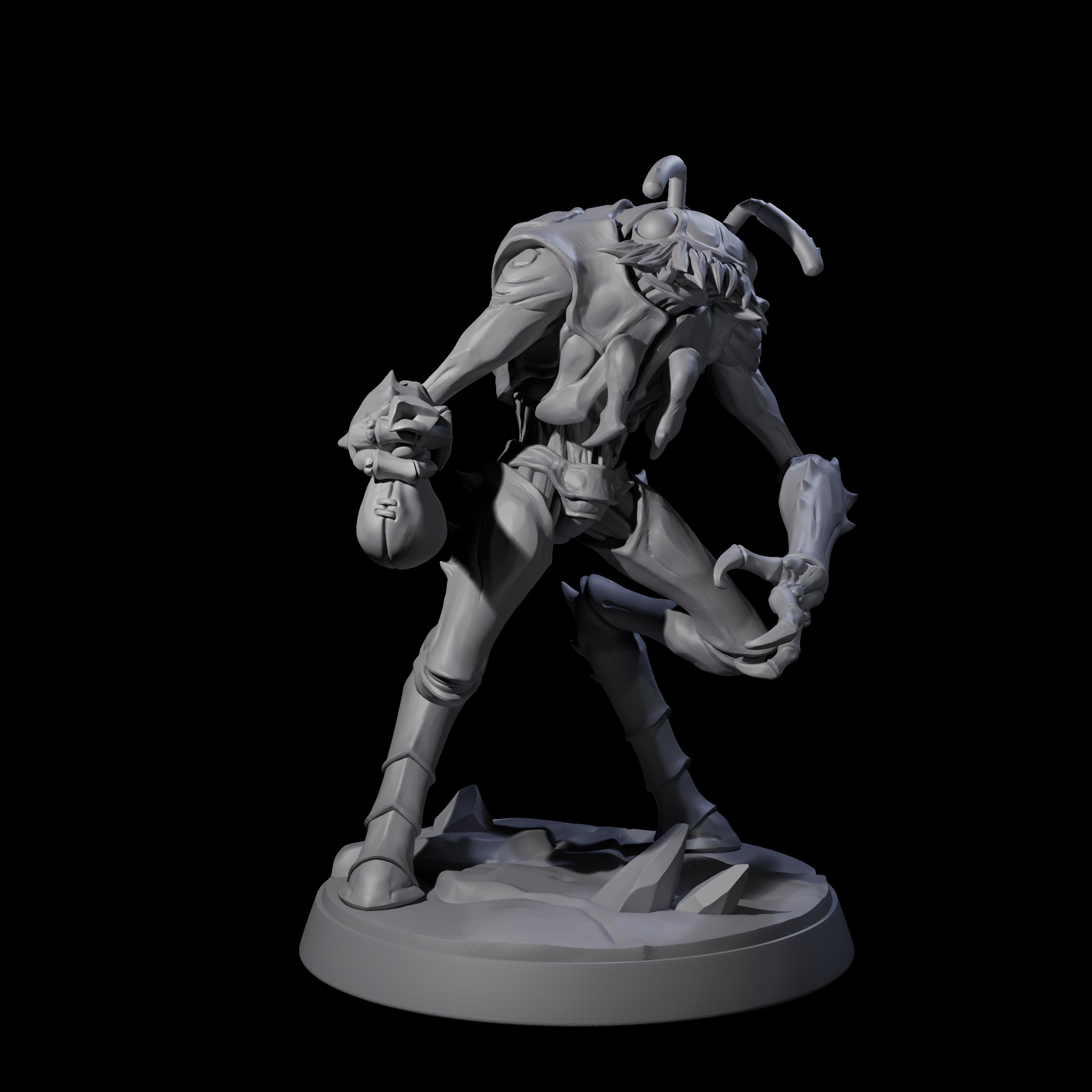 Droning Thri-kreen Thrall F Miniature for Dungeons and Dragons, Pathfinder or other TTRPGs