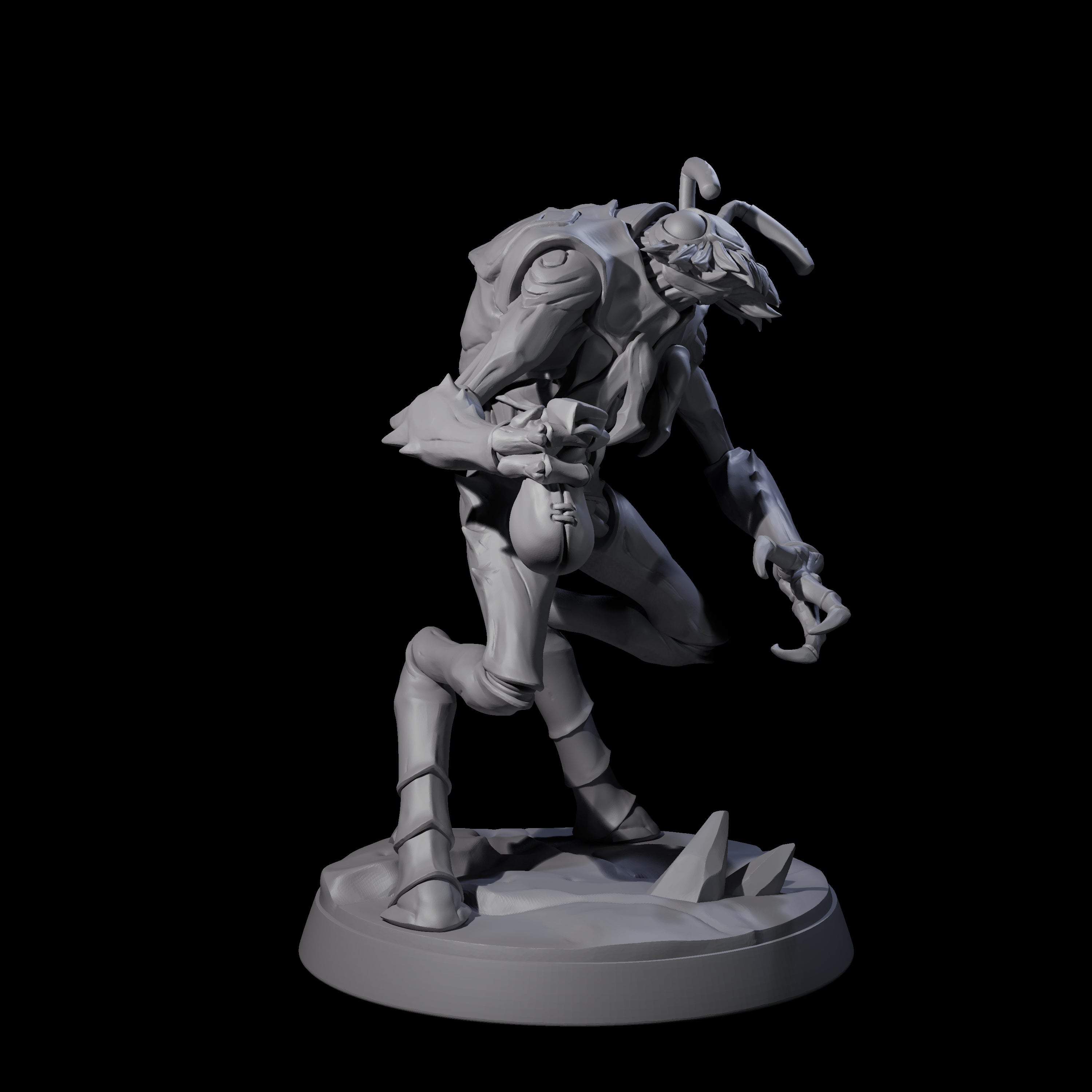 Droning Thri-kreen Thrall F Miniature for Dungeons and Dragons, Pathfinder or other TTRPGs