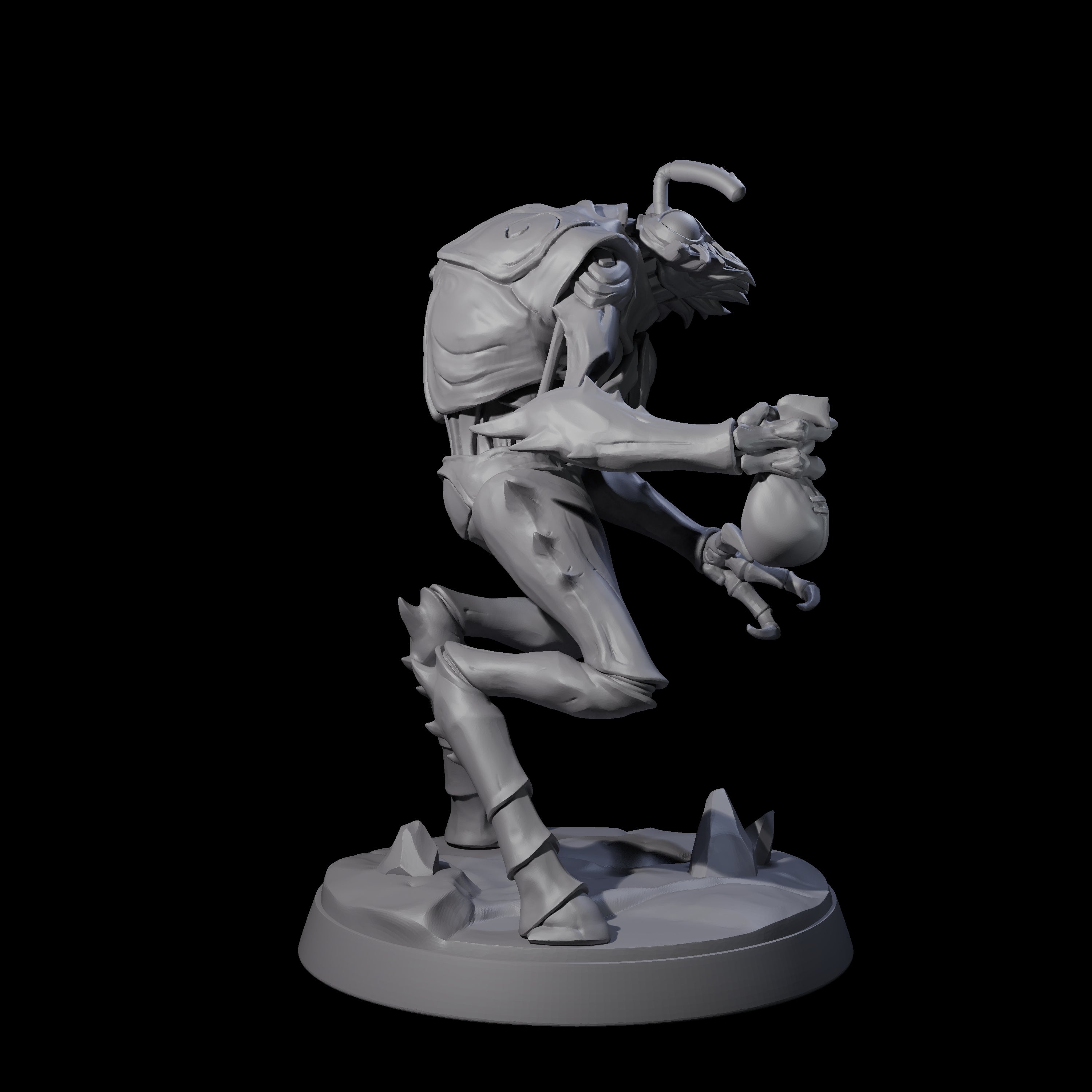 Droning Thri-kreen Thrall F Miniature for Dungeons and Dragons, Pathfinder or other TTRPGs