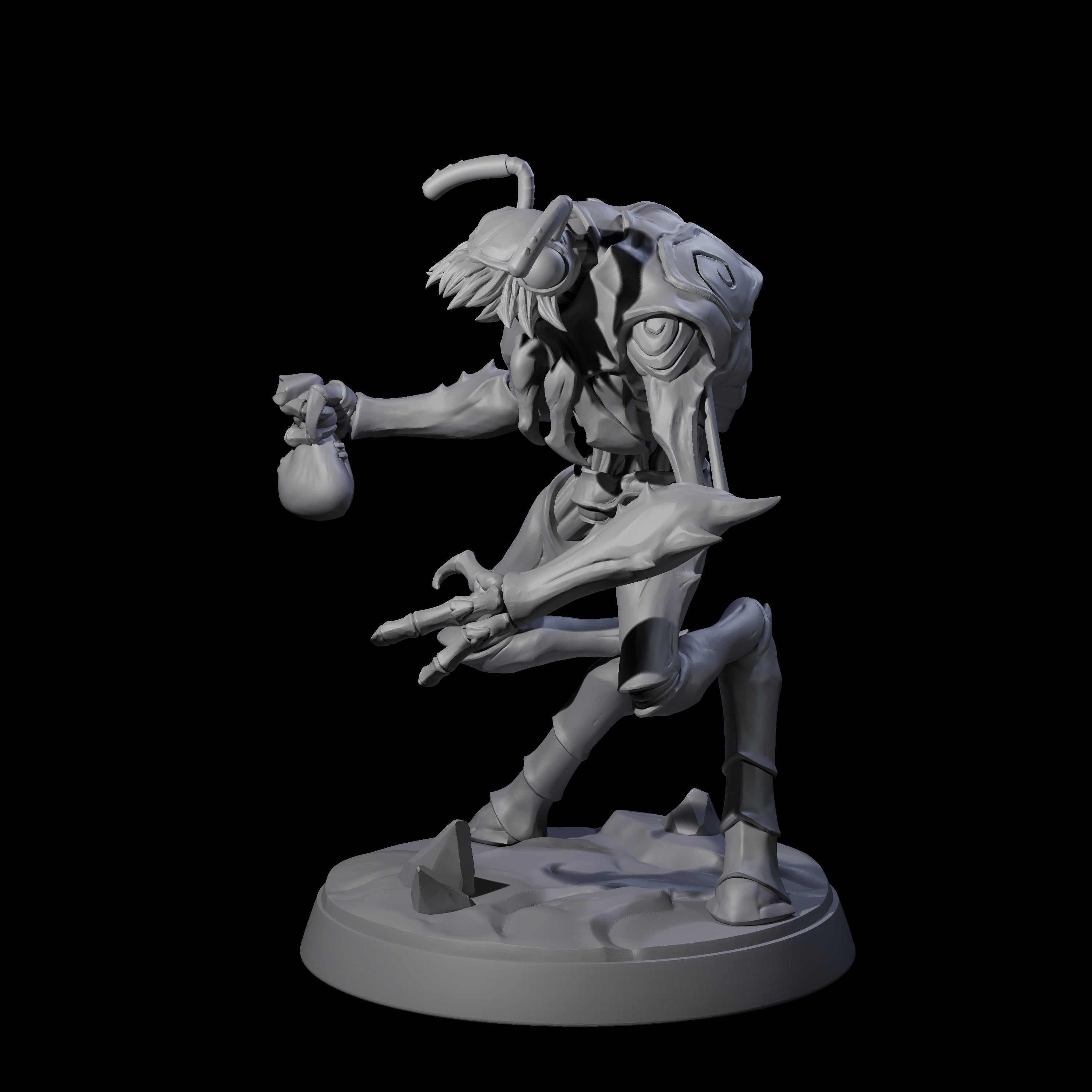 Droning Thri-kreen Thrall F Miniature for Dungeons and Dragons, Pathfinder or other TTRPGs