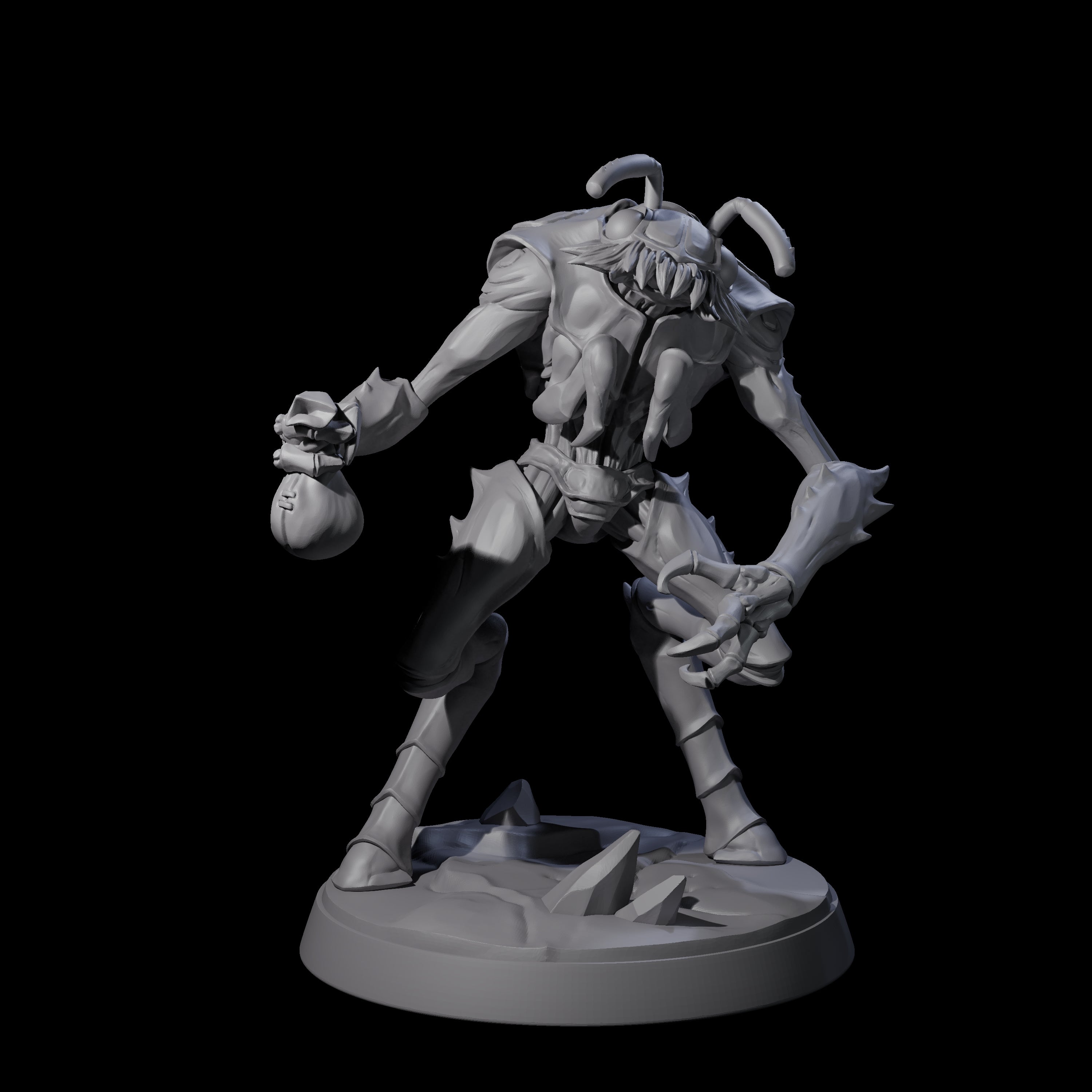 Droning Thri-kreen Thrall F Miniature for Dungeons and Dragons, Pathfinder or other TTRPGs