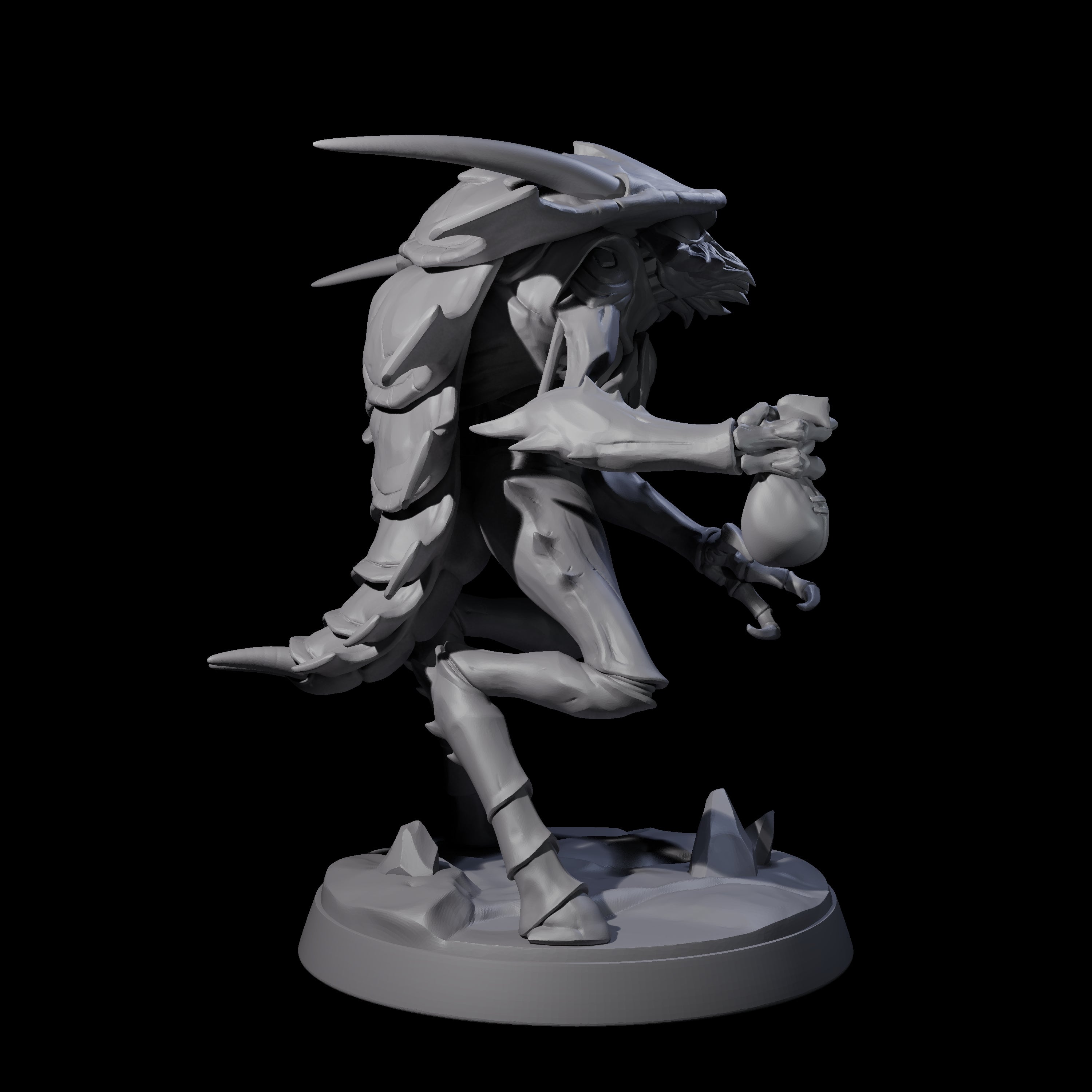 Droning Thri-kreen Thrall F Miniature for Dungeons and Dragons, Pathfinder or other TTRPGs