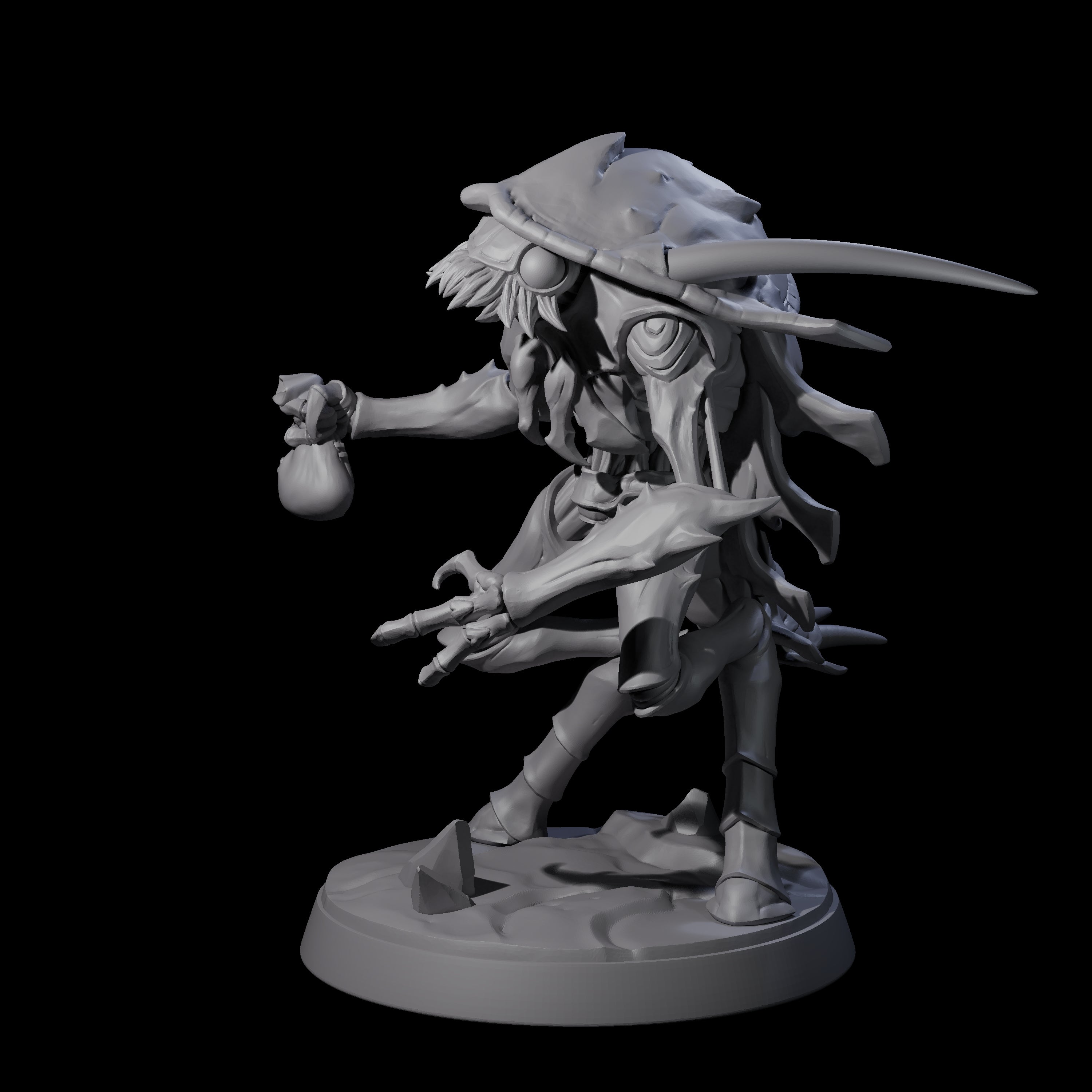 Droning Thri-kreen Thrall F Miniature for Dungeons and Dragons, Pathfinder or other TTRPGs