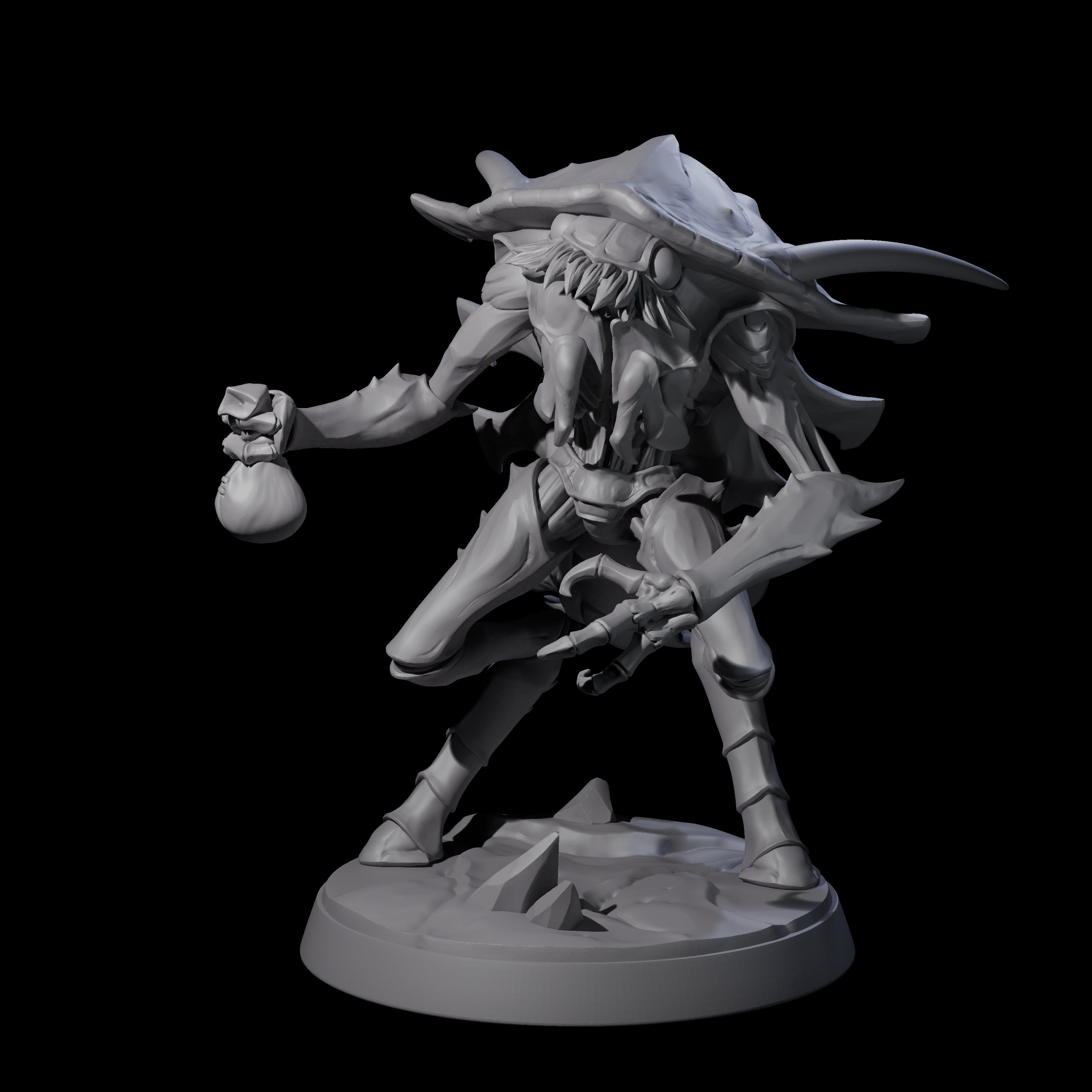 Droning Thri-kreen Thrall F Miniature for Dungeons and Dragons, Pathfinder or other TTRPGs