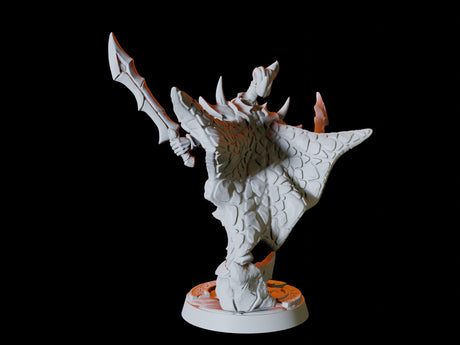 Drow or Dark Elf Fighter Miniature for Dungeons and Dragons, Pathfinder or other TTRPGs