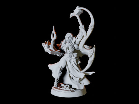 Drow or Dark Elf Wizard Miniature for Dungeons and Dragons, Pathfinder or other TTRPGs