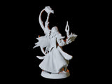 Drow or Dark Elf Wizard Miniature for Dungeons and Dragons, Pathfinder or other TTRPGs