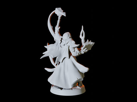 Drow or Dark Elf Wizard Miniature for Dungeons and Dragons, Pathfinder or other TTRPGs