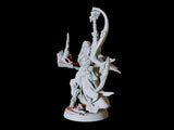 Drow or Dark Elf Wizard Miniature for Dungeons and Dragons, Pathfinder or other TTRPGs