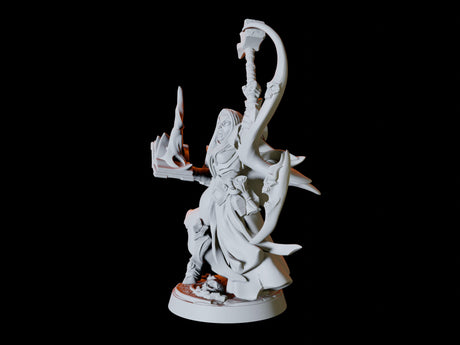 Drow or Dark Elf Wizard Miniature for Dungeons and Dragons, Pathfinder or other TTRPGs